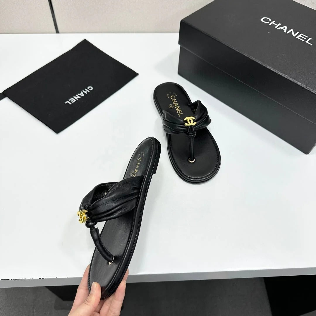 Chanel 2026 Thong Sandals Sheepskin 928636