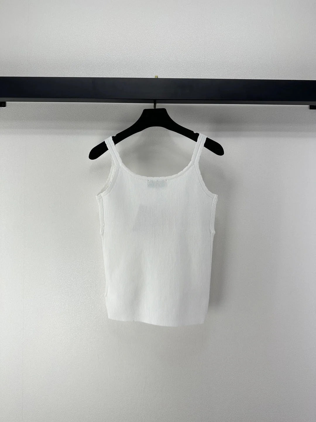 Miumiu 2026 Knit Camisole White Wool Cashmere 362402