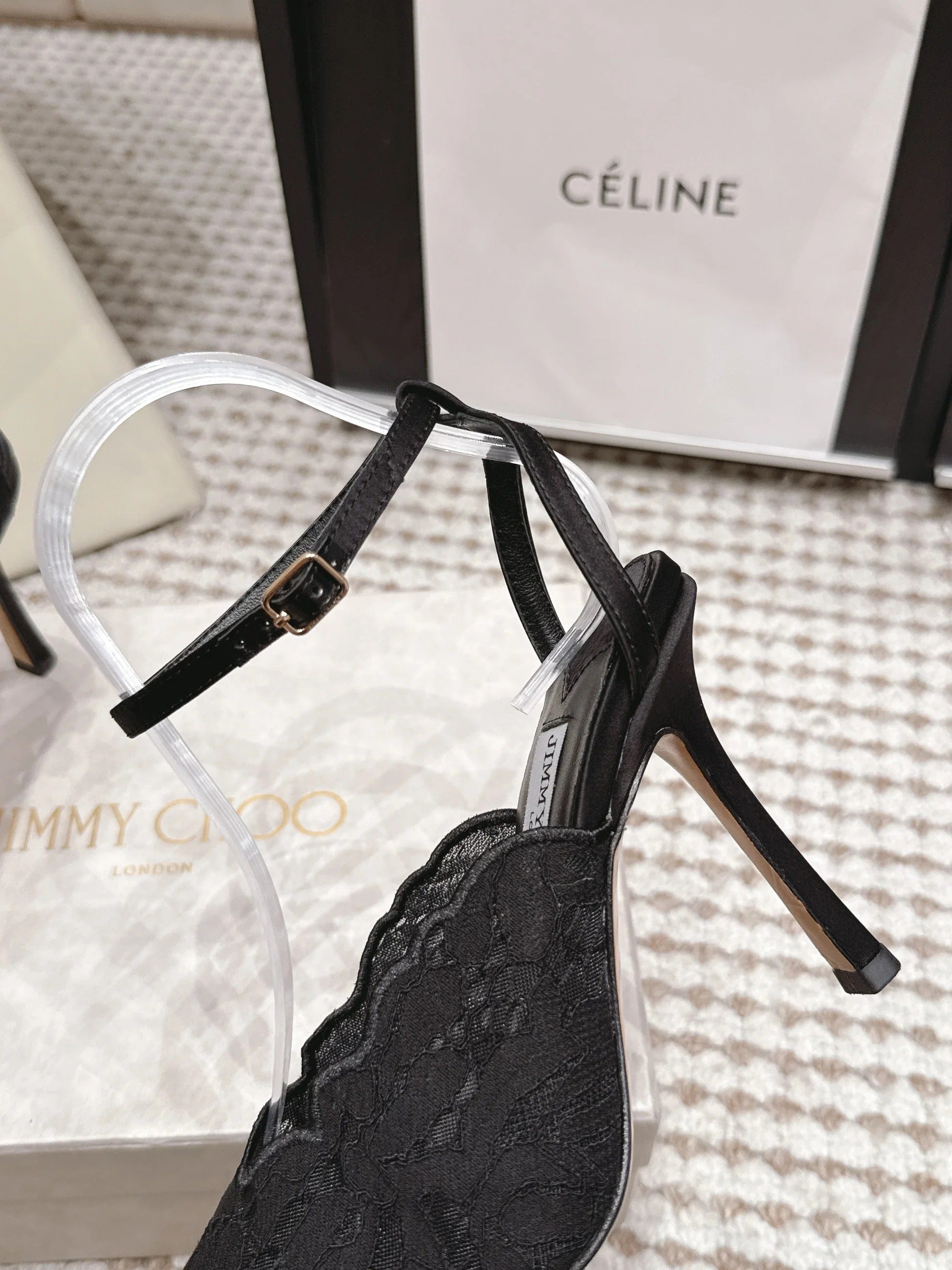 Jimmy Choo 2026 Faiz Slingback 8.5cm Lace 930959
