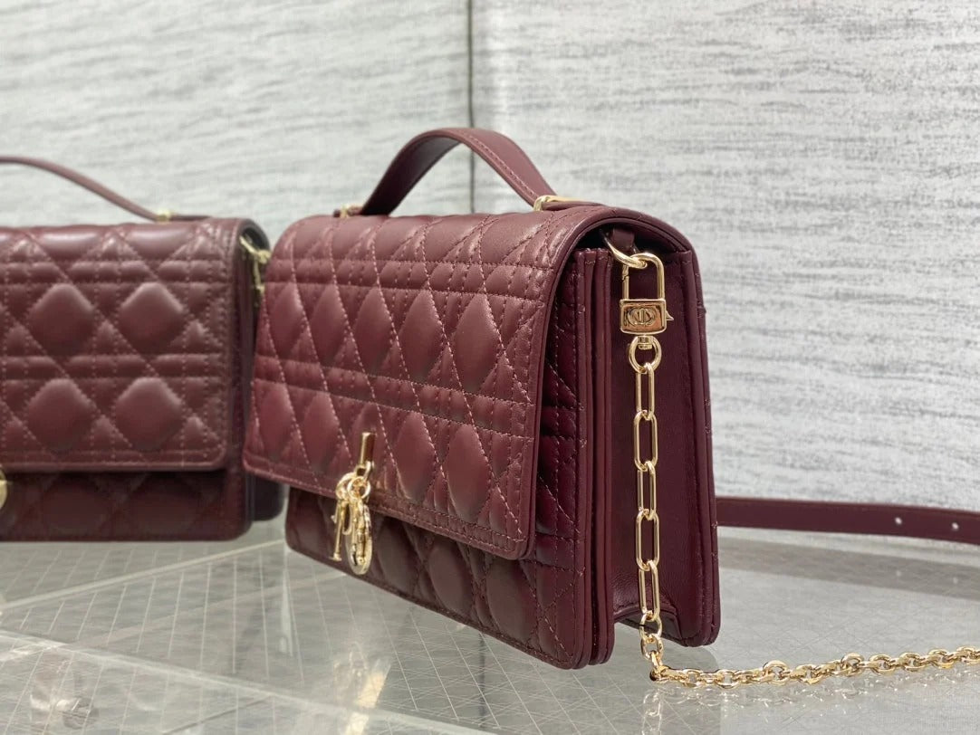 Dior 2026 My Dior Top Handle Bag 24cm Multicolors Quilted Leather