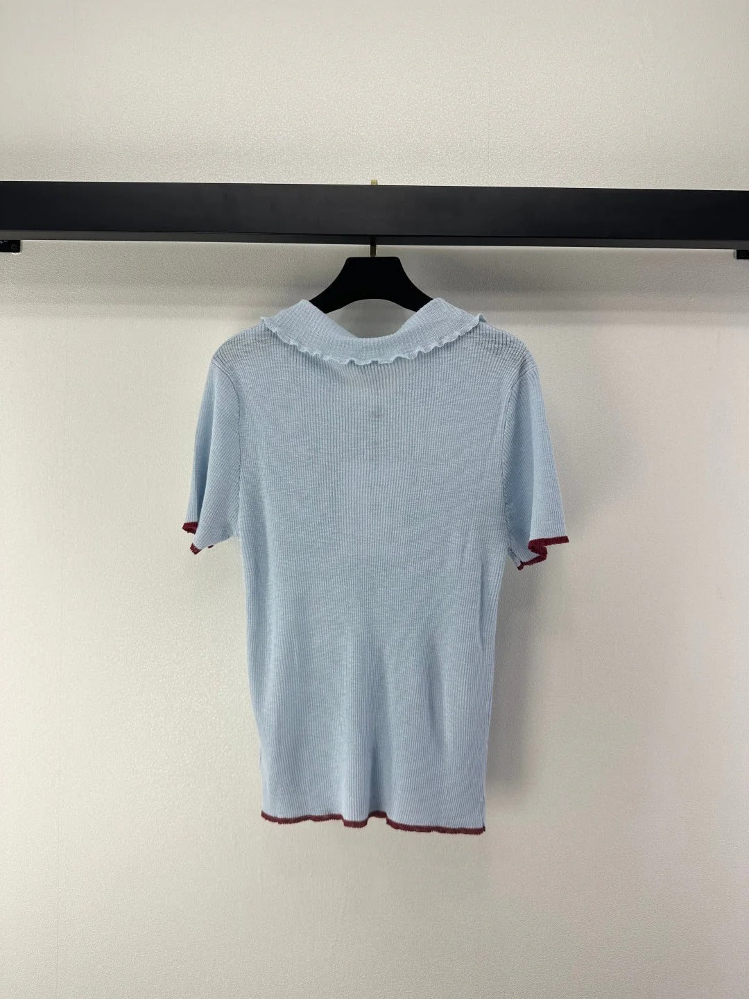 Chanel 2026 Knit Polo Shirt Acrylic 368378
