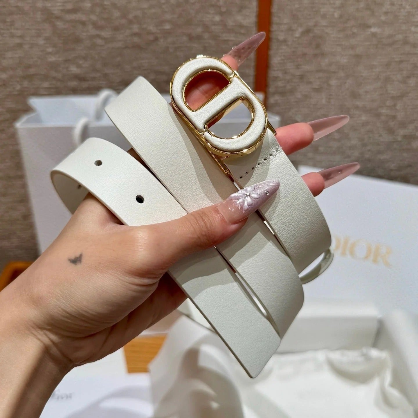 Dior 2026 Reversible Saddle Belt 2.5cm Smooth Calfskin