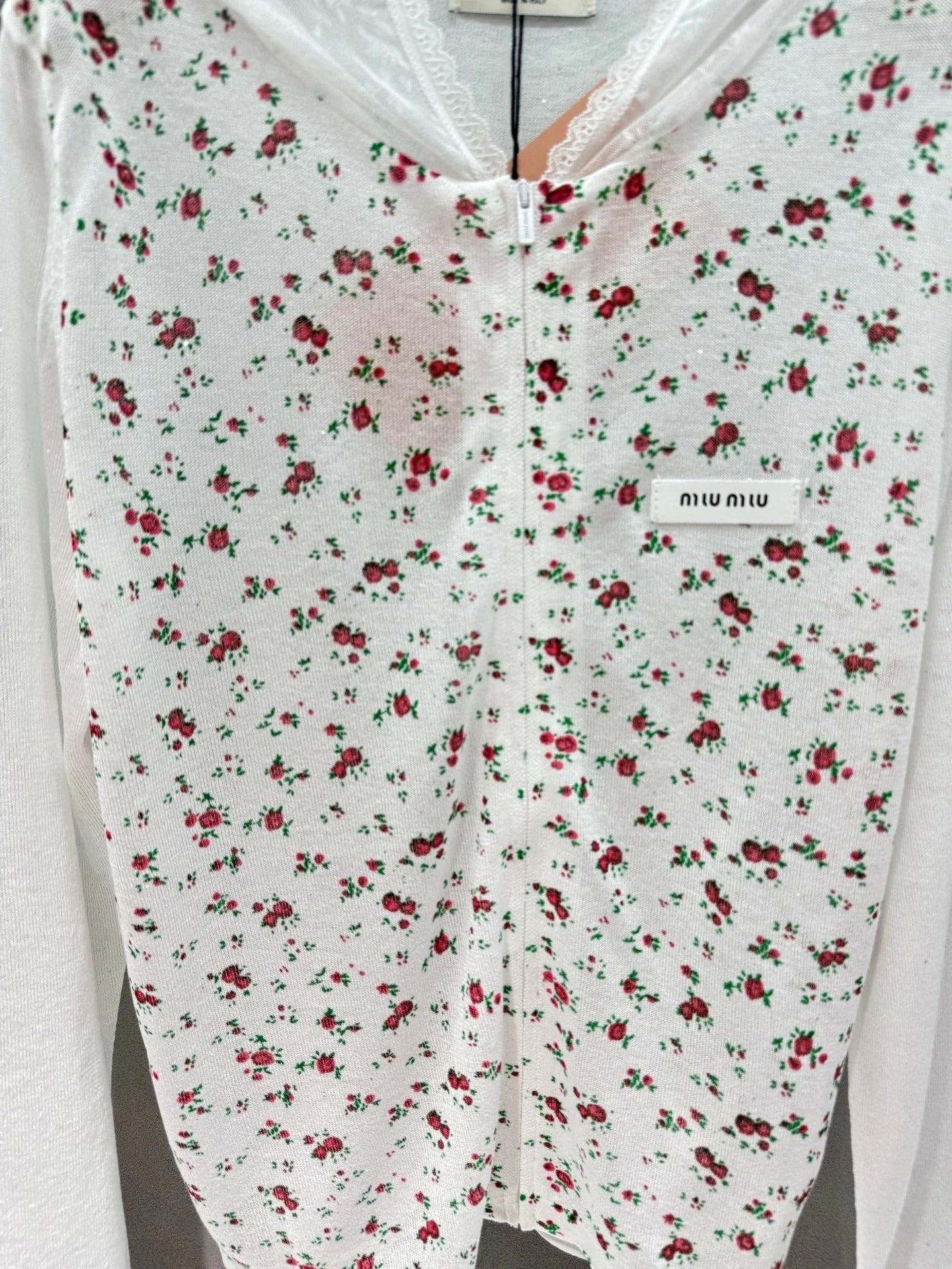 Miu Miu Cardigan White in Tencel 305872