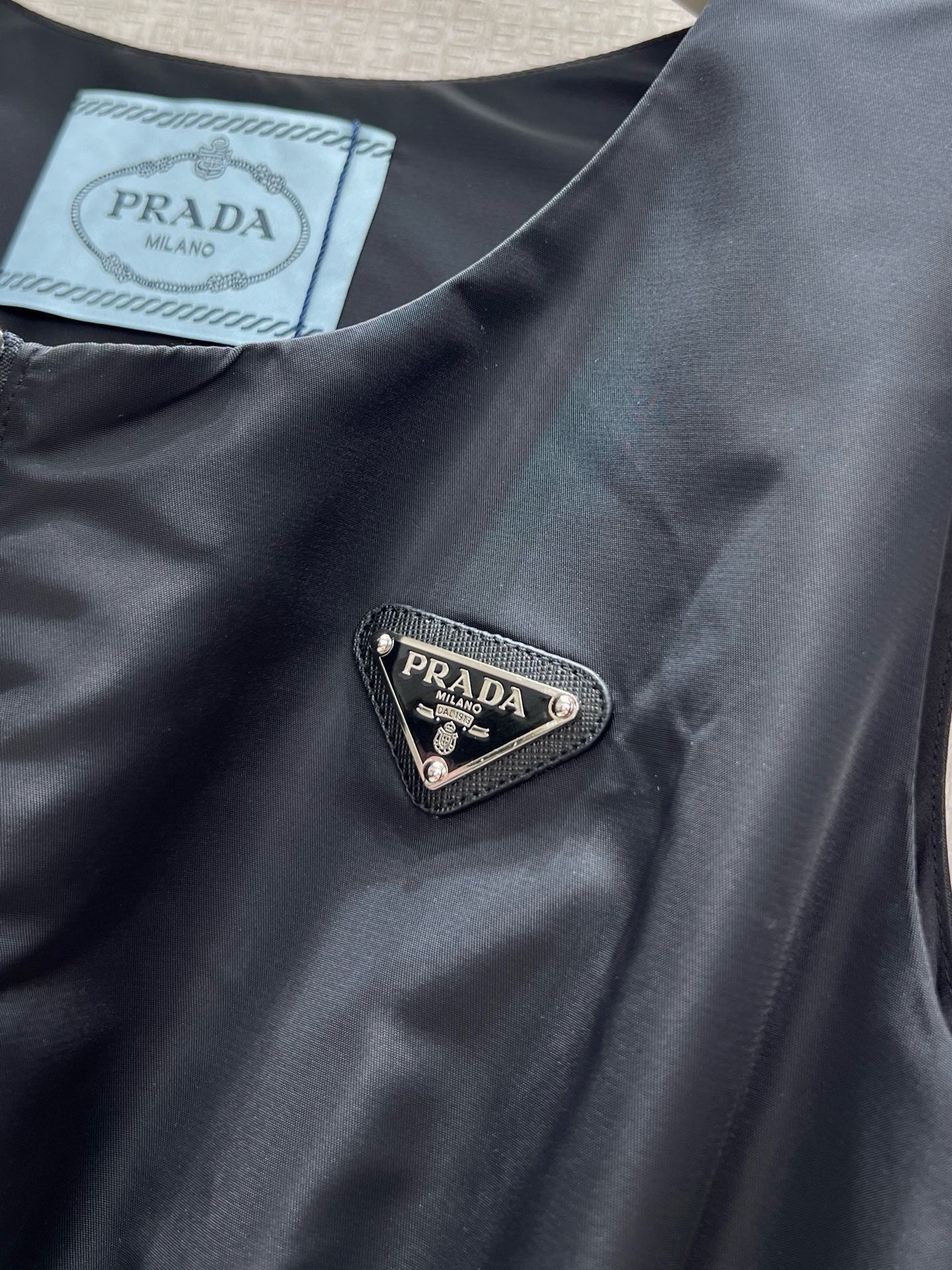 Prada 2026 Vest Dress Black Polyamide 399121