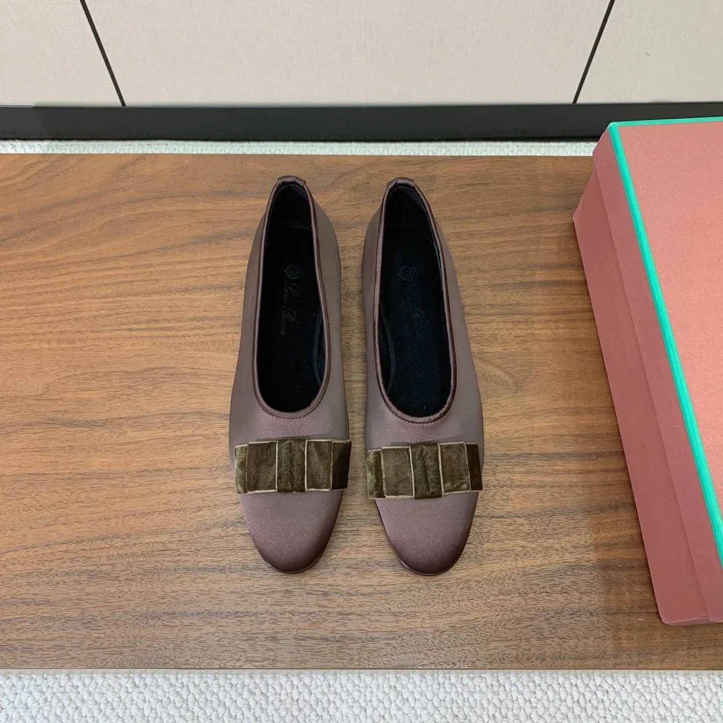 Loro Piana 2026 Bow Ballet Flat Patent Leather And Fabric 935158