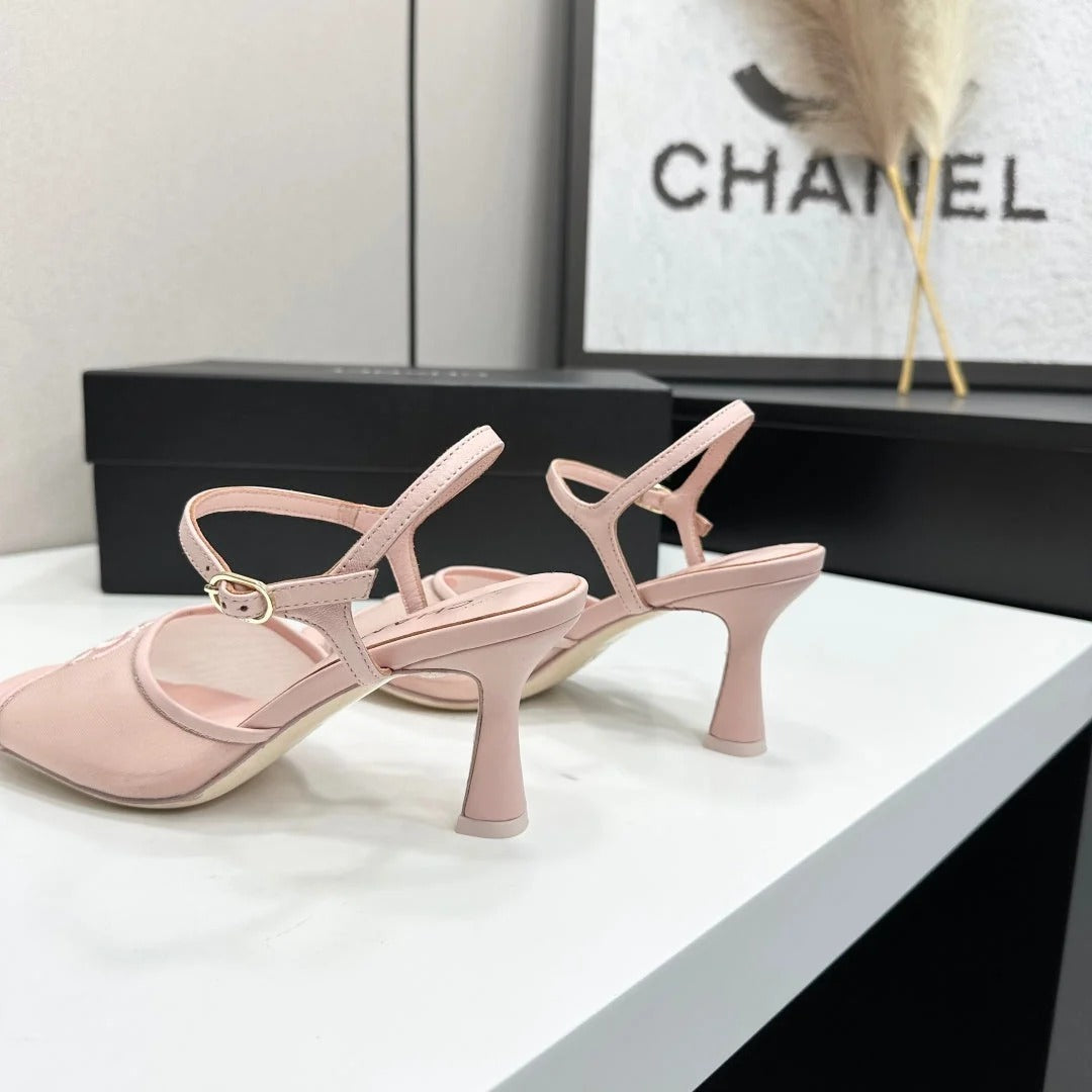 Chanel 2026 Sandals 70mm Mesh Lambskin 926435