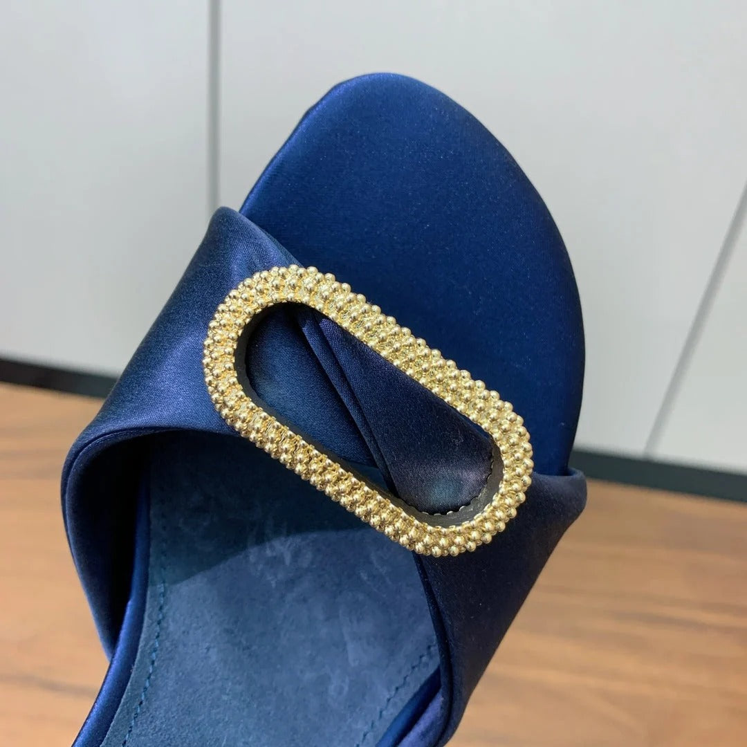 Loro Piana 2026 Olympia Sandal 90mm Satin Suede 935162