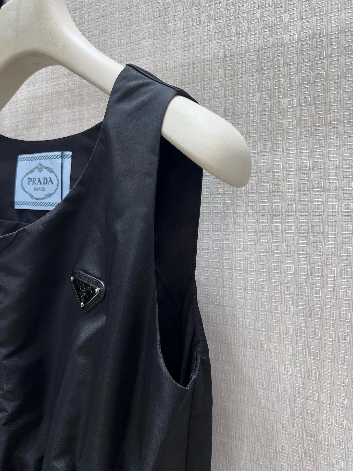 Prada 2026 Vest Dress Black Polyamide 399125