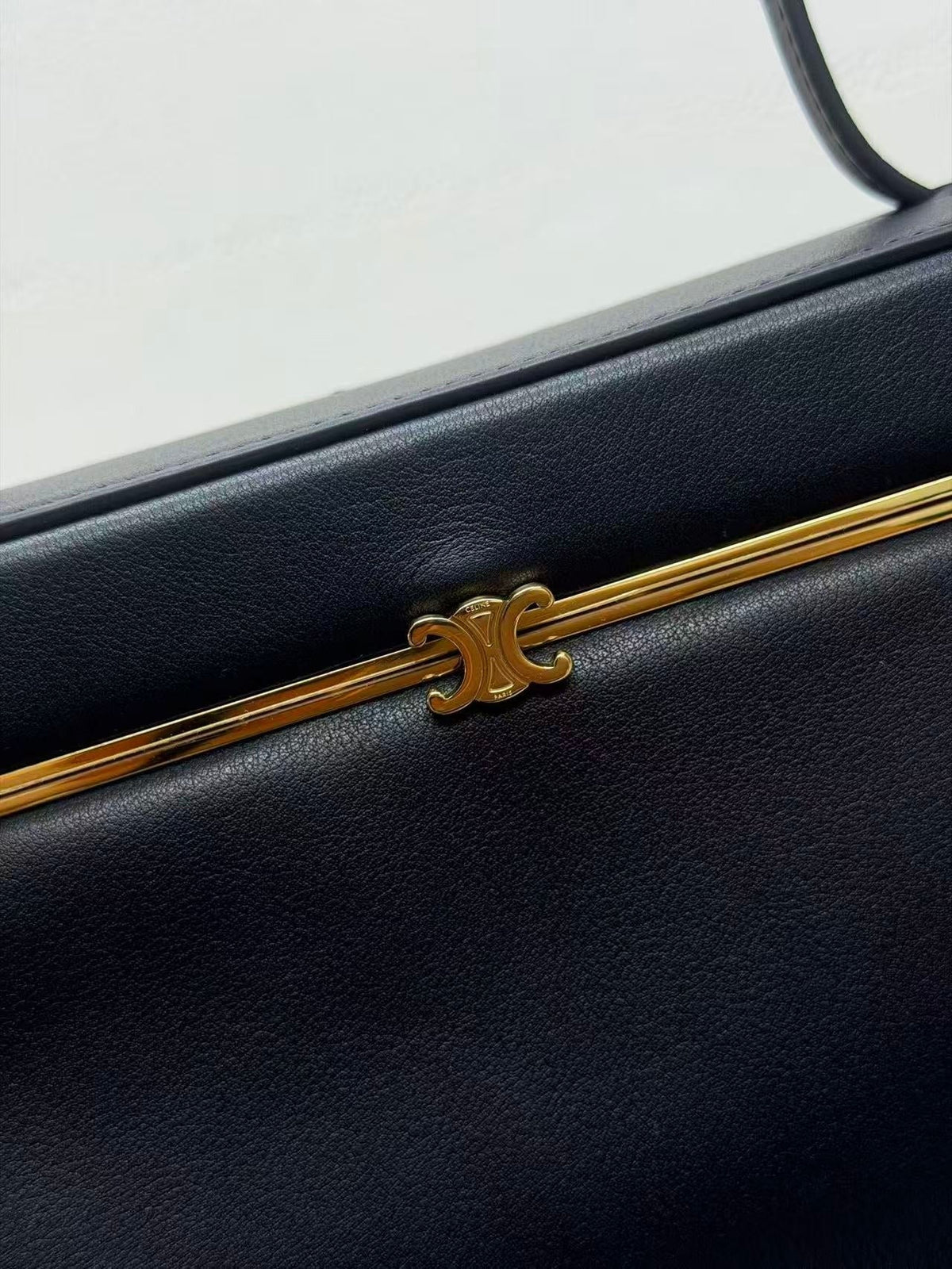 Celine 2026 Rectangle Bag 24.5cm Black Soft Calfskin