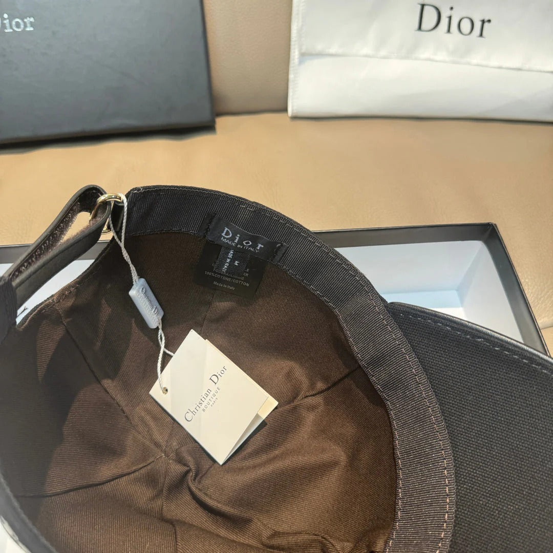 Dior Logo Baseball Cap Cotton 343792