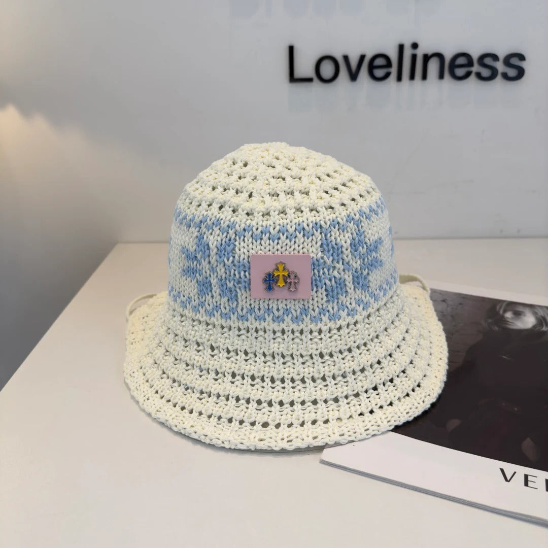 Hearts Knitted Bucket Hat 220880