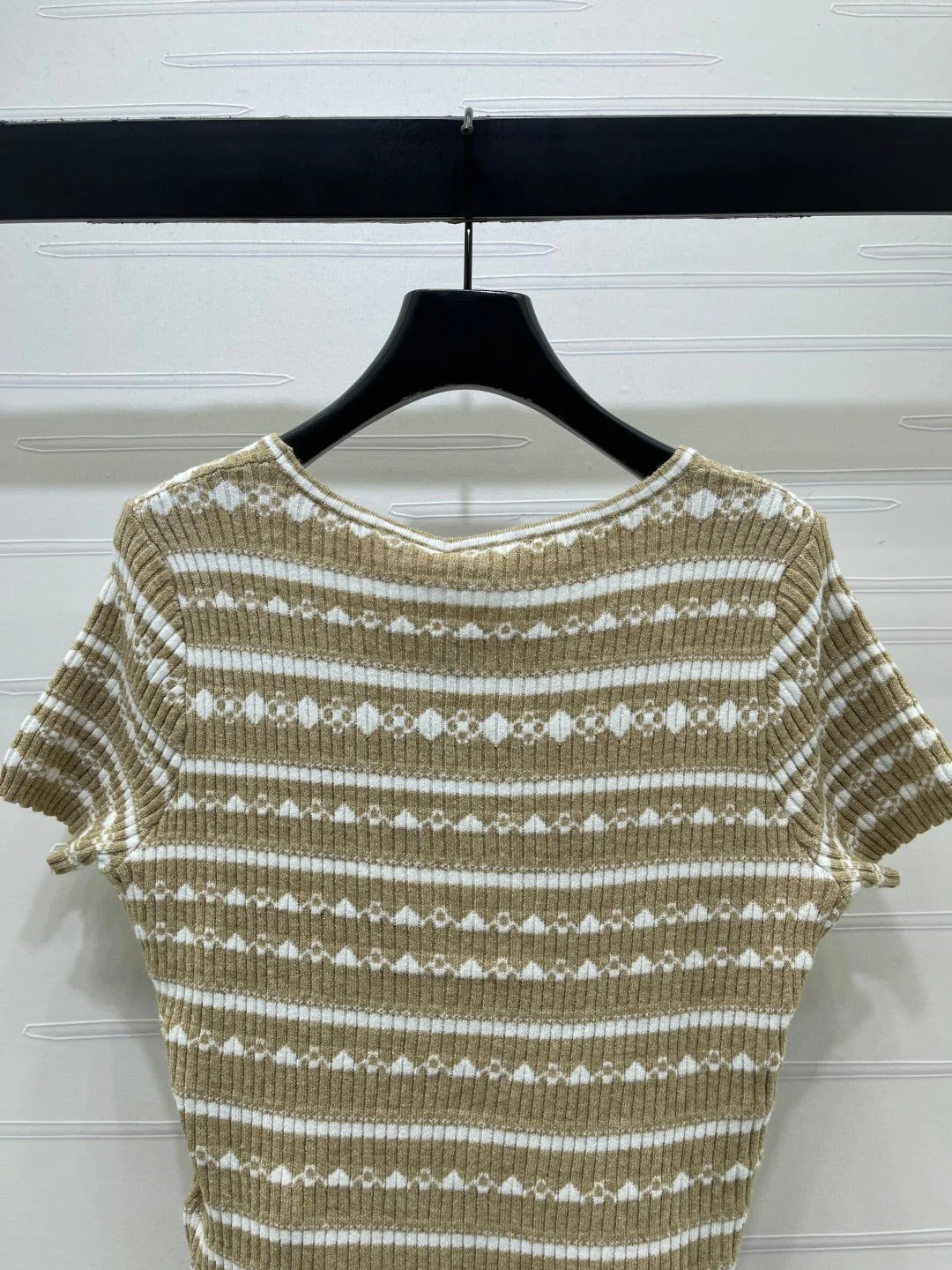 Chanel 2026 Crochet Knit Short Sleeve Cotton Polyamide 380684