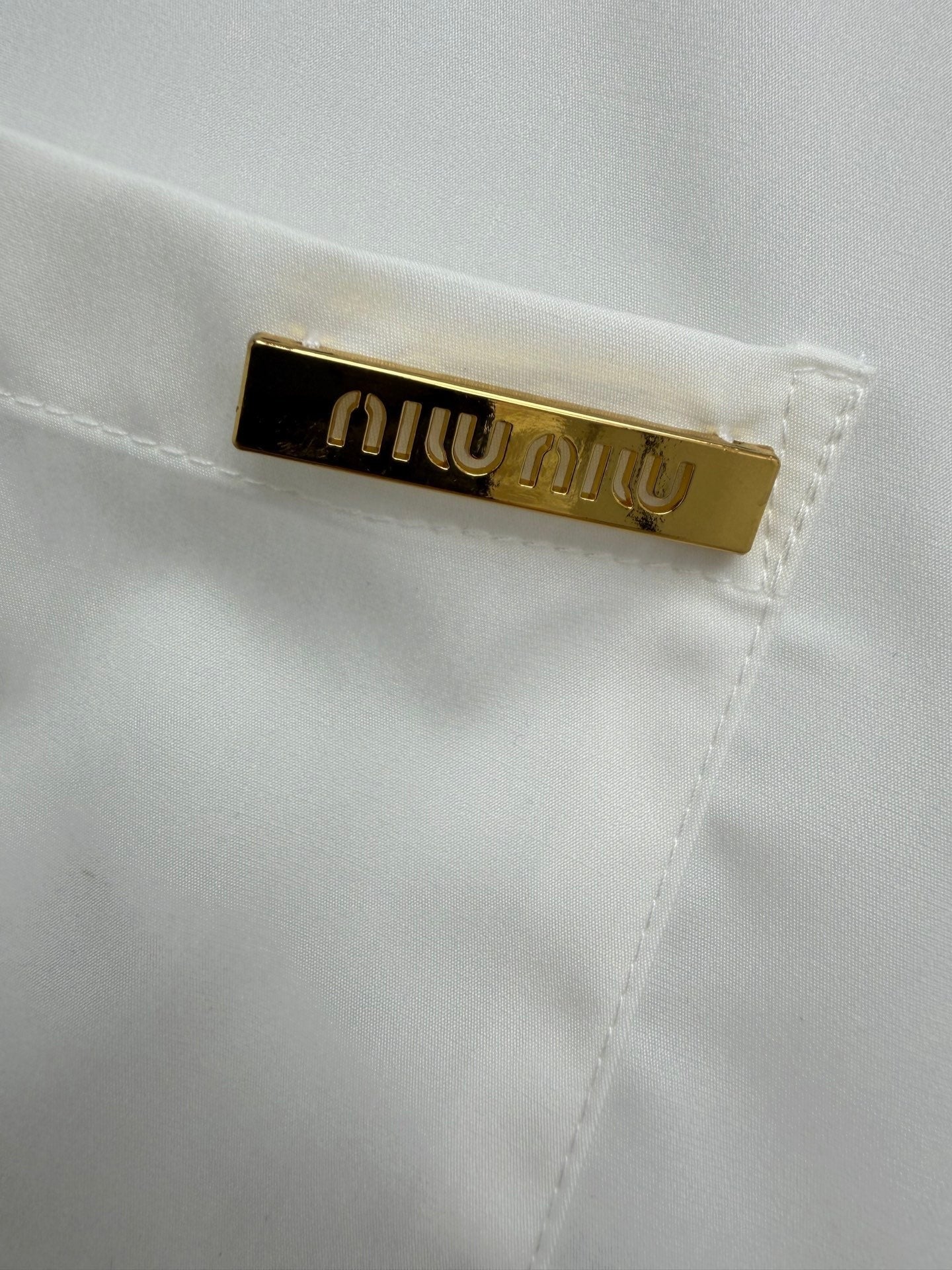 MiuMiu 2026 Long-Sleeve Shirt Cotton 643283
