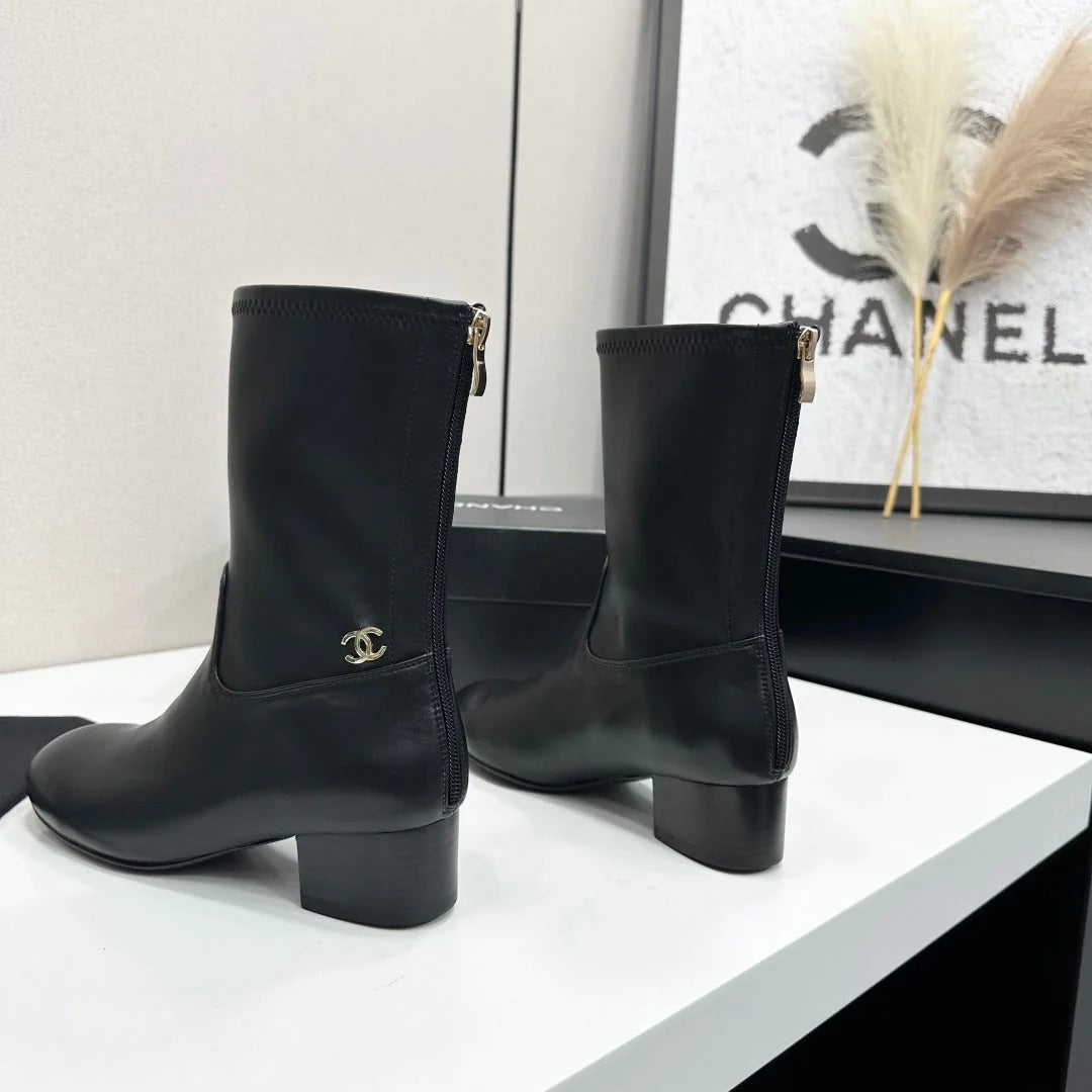 Chanel 2026 Short Boots 35mm Suede Leather 985644