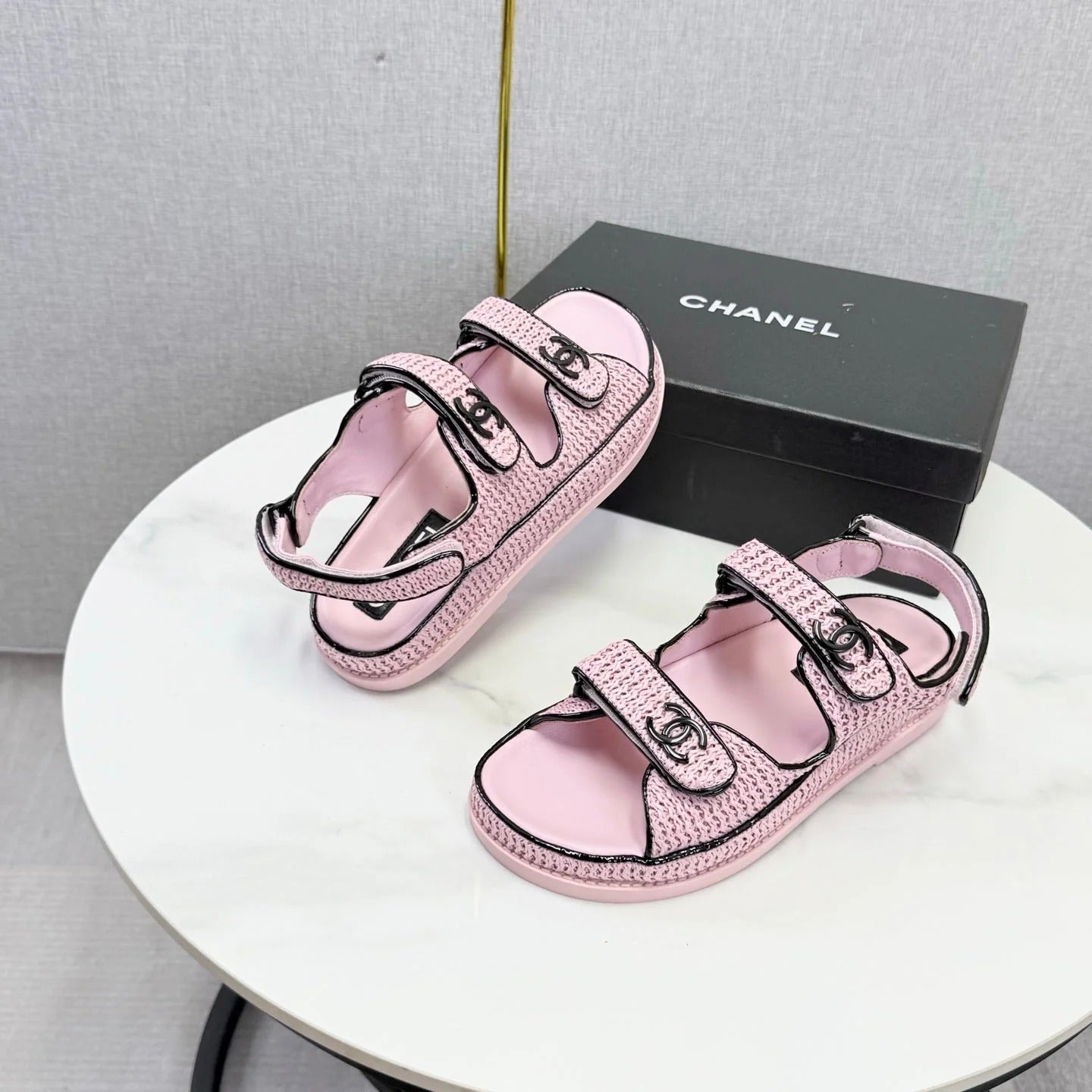 Chanel 2026 Dad Sandal Woven Sheepskin 904401