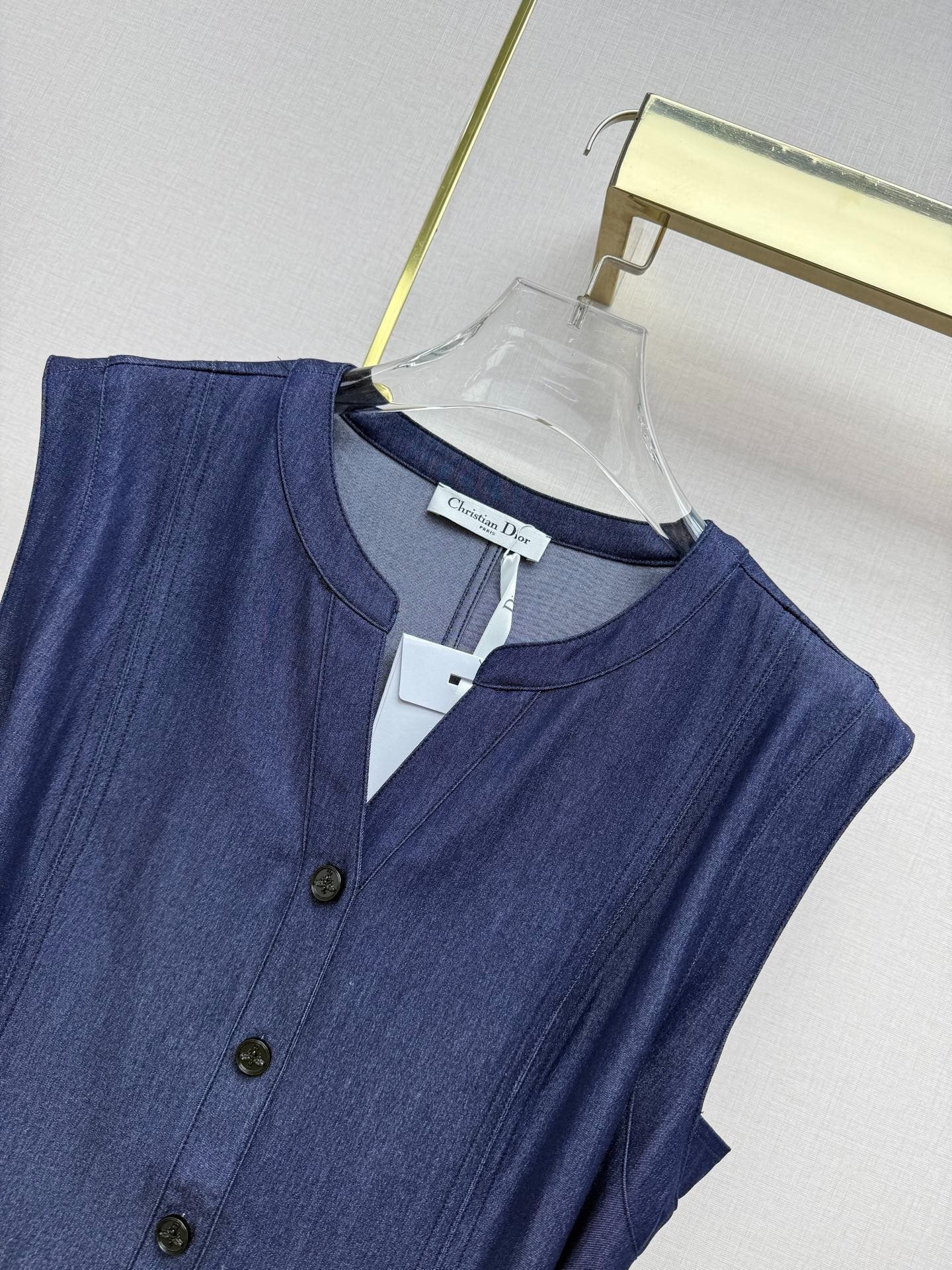 Dior 2026 V-Neck Dress Demin 396880
