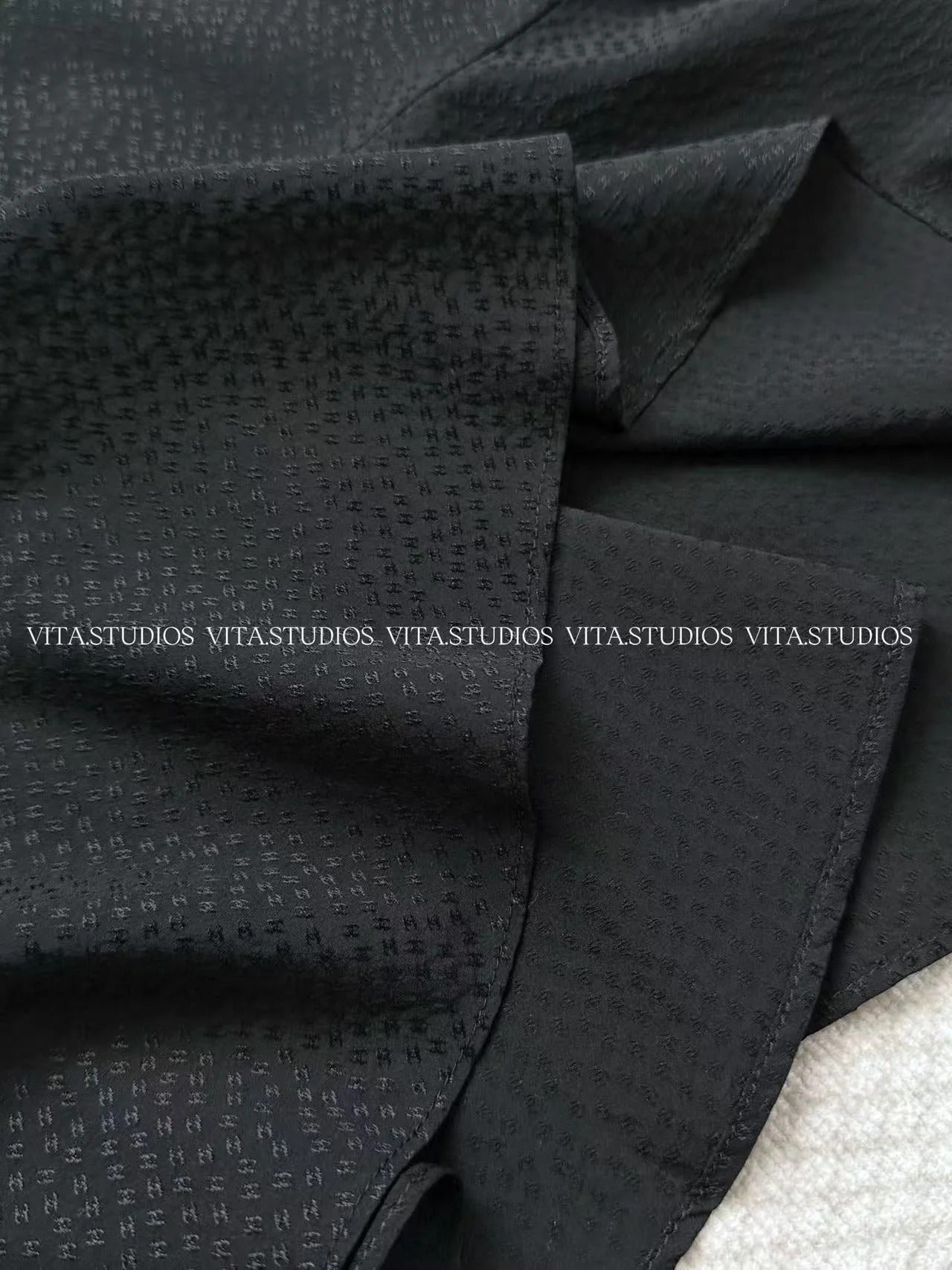 Chanel 26 Fishtail Skirt Black in Silk 298865