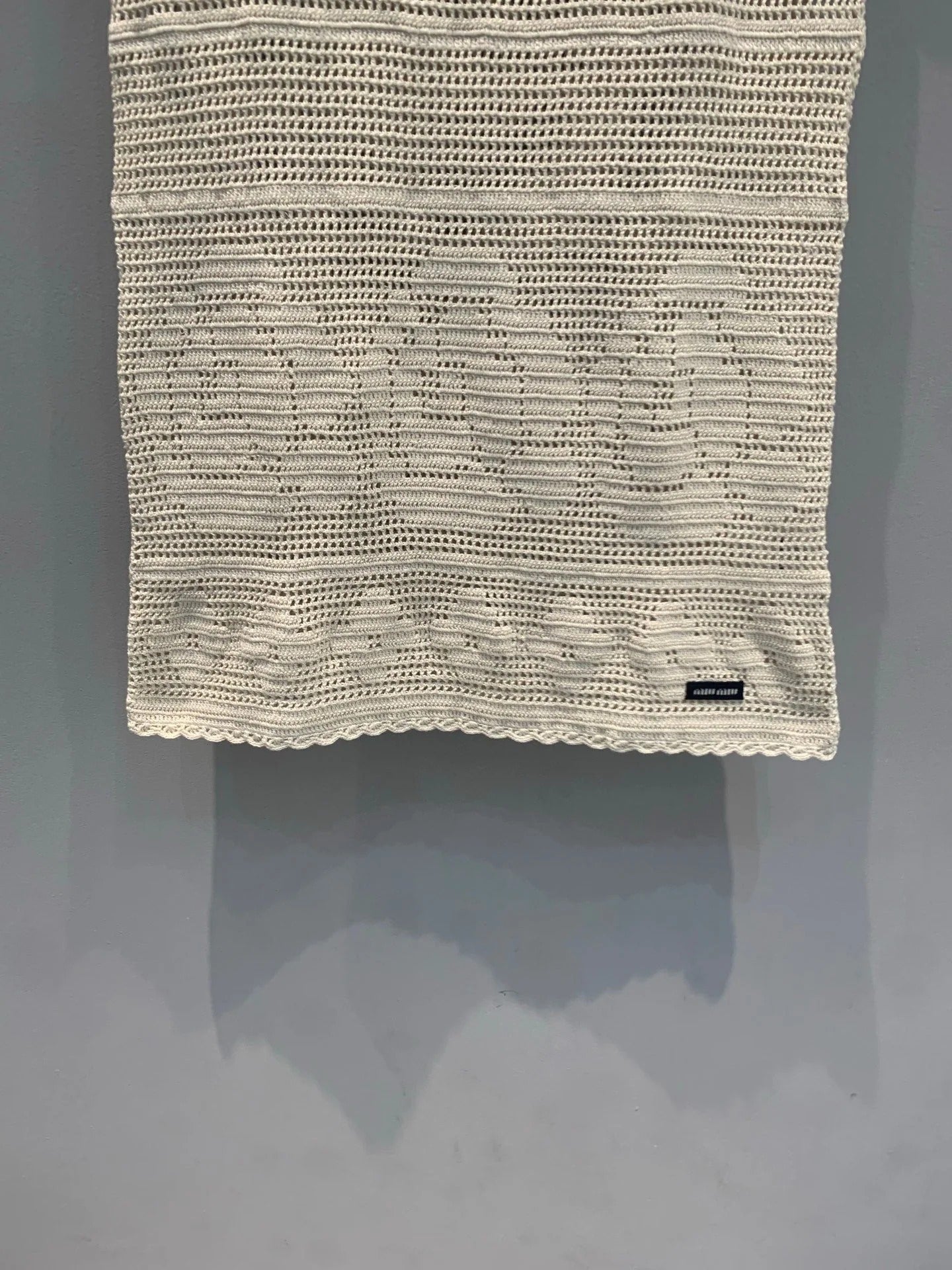 MiuMiu 2026 Dress Cream Wool 646099