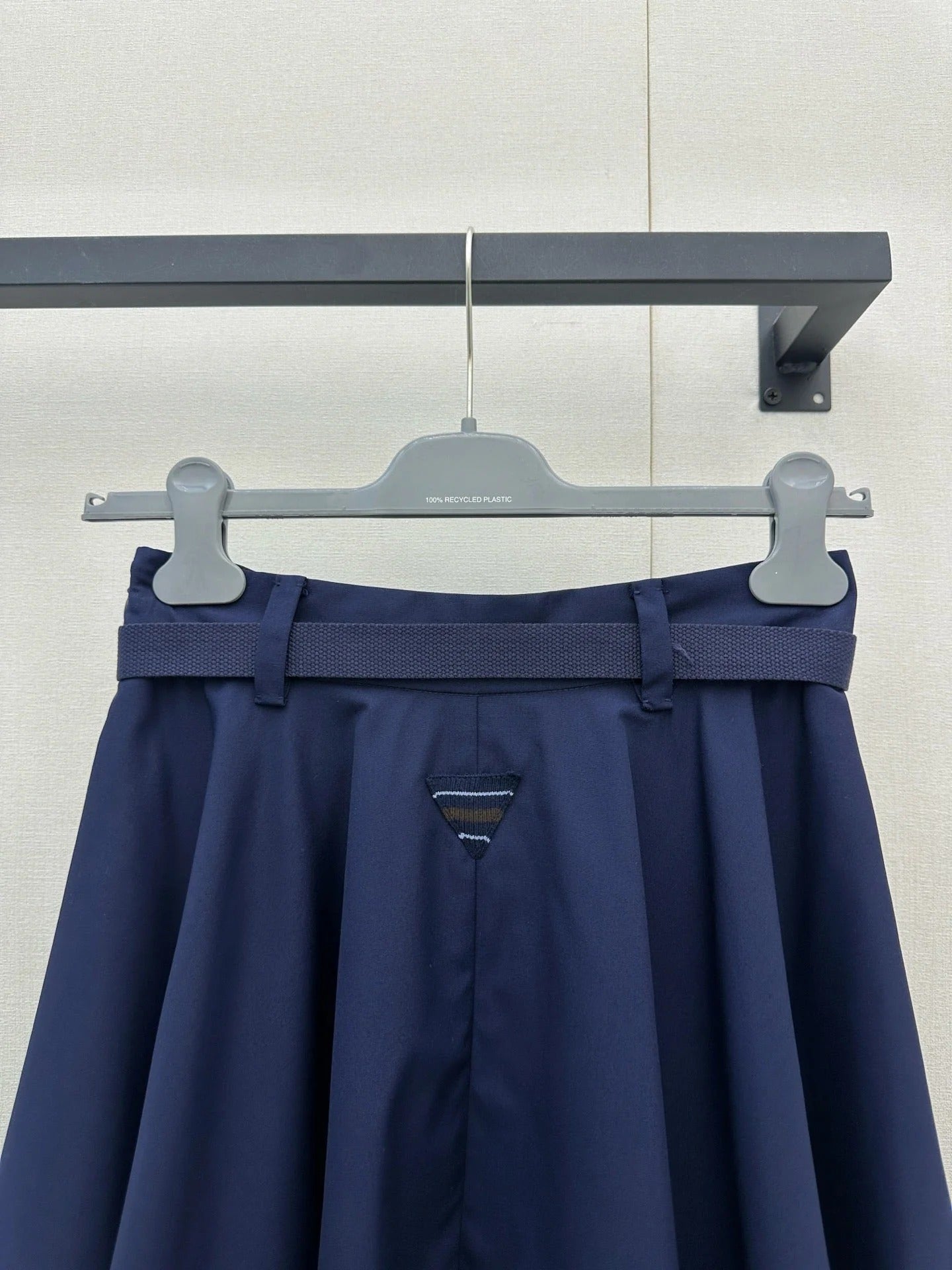 Prada 2026 Midi Skirt Navy Polyester 402787