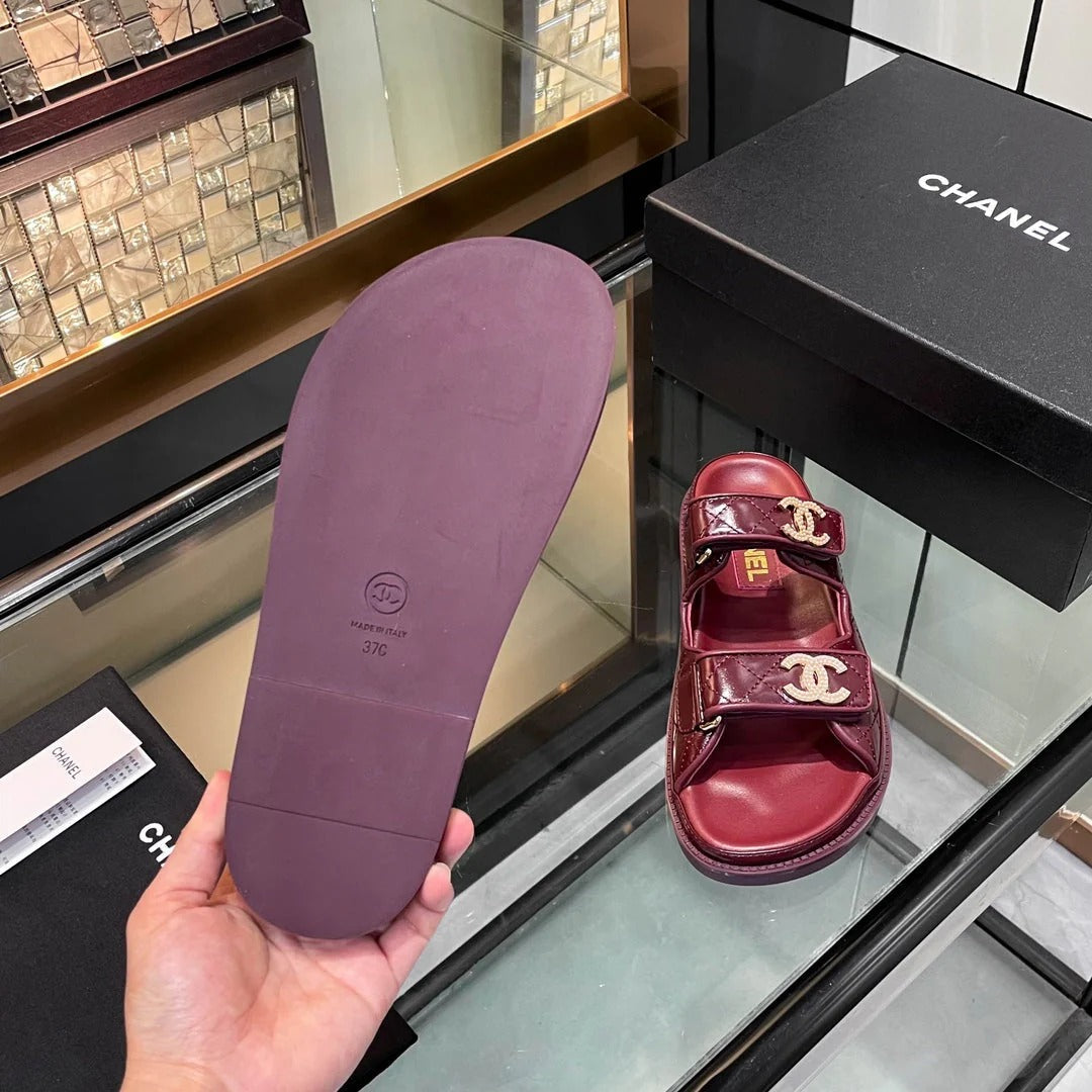 Channel 2026 Sandal Patent Calfskin 895114