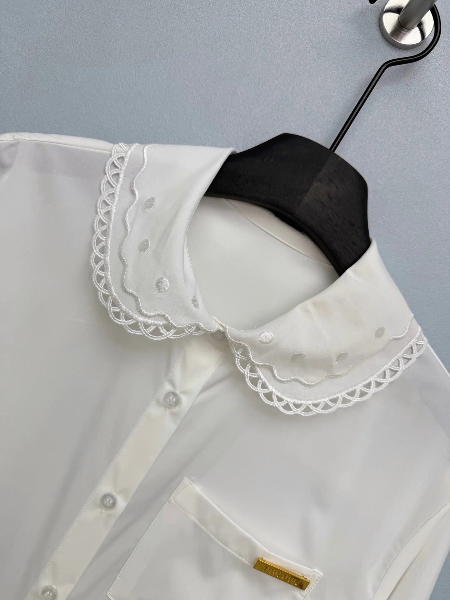 MiuMiu 2026 Long-Sleeve Shirt Cotton 643283