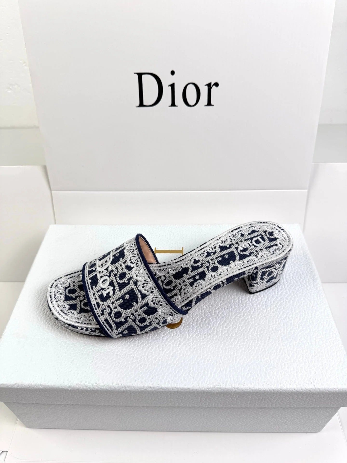 Dior 2026 Bow Sandal Canvas Leather 907874
