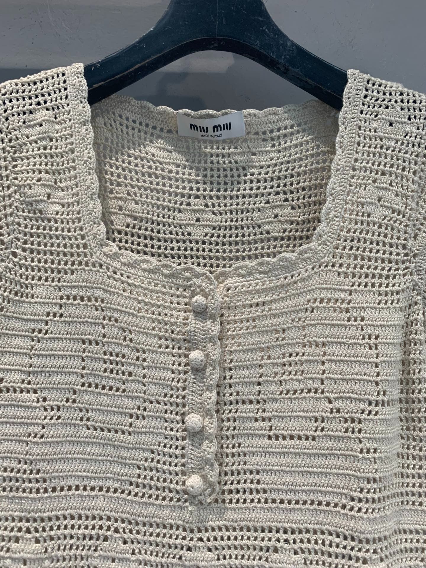 MiuMiu 2026 Dress Cream Wool 646099