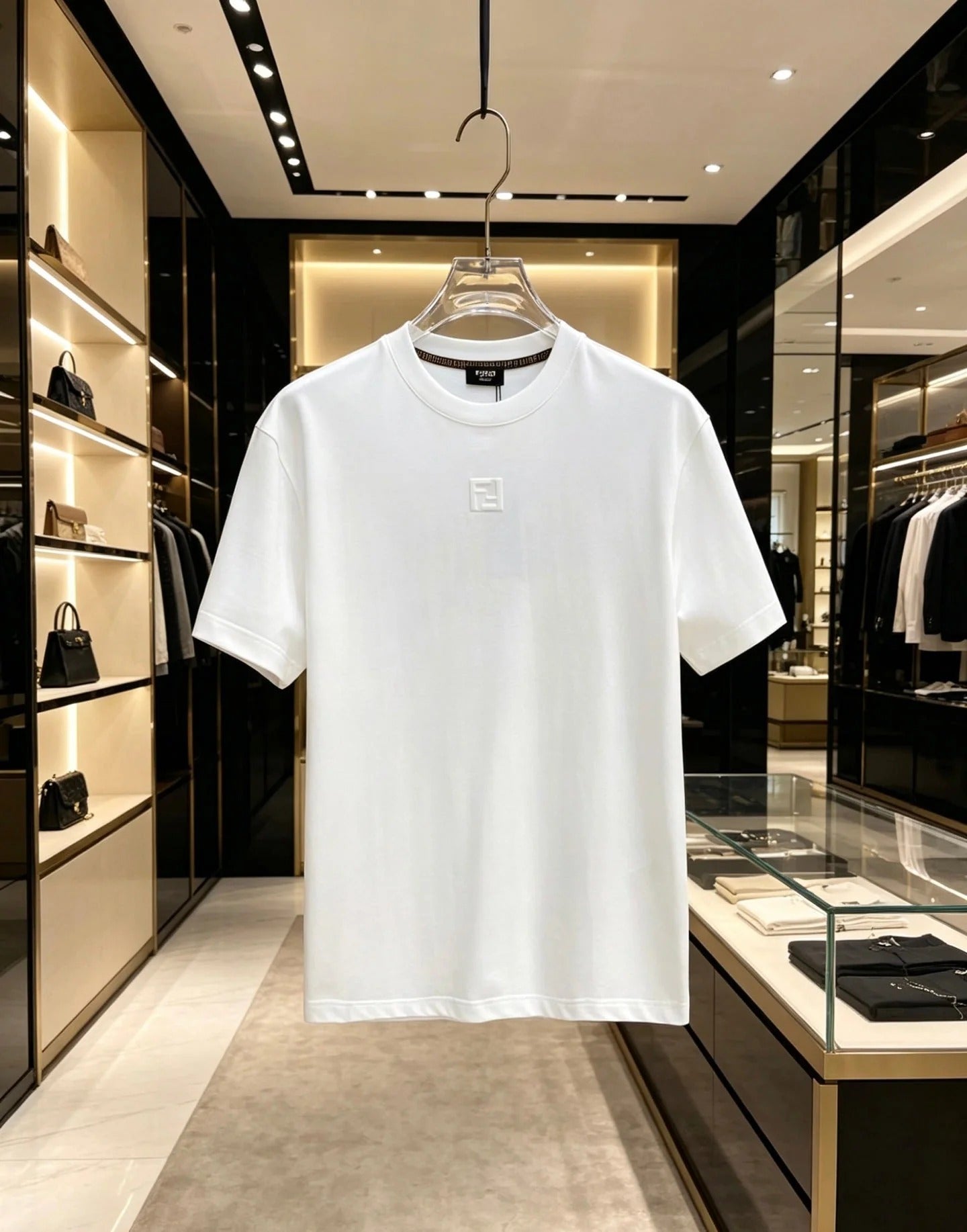 Fendi 2026 Men's Short-Sleeve T-Shirt Cotton 736623