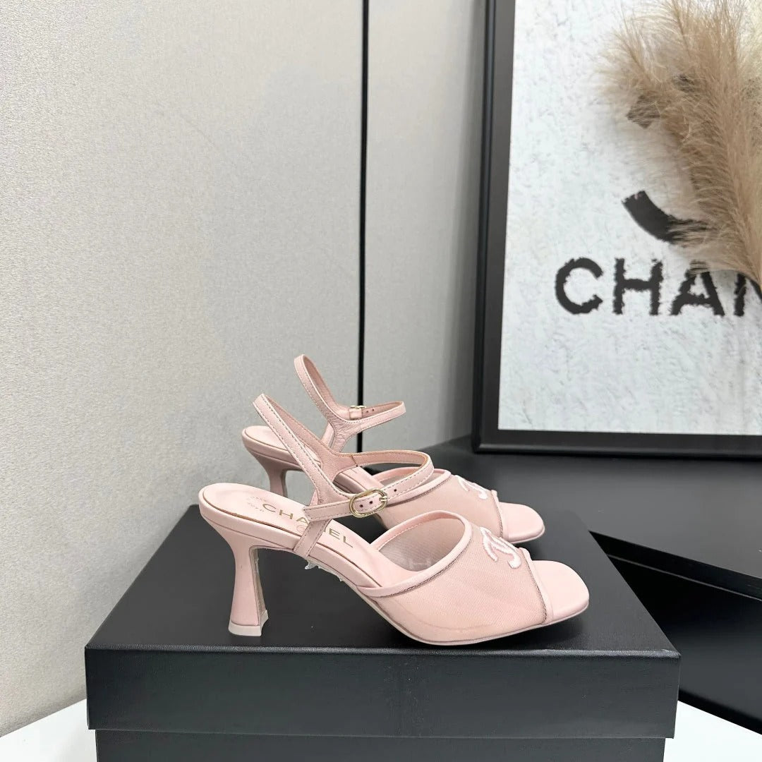 Chanel 2026 Sandals 70mm Mesh Lambskin 926435