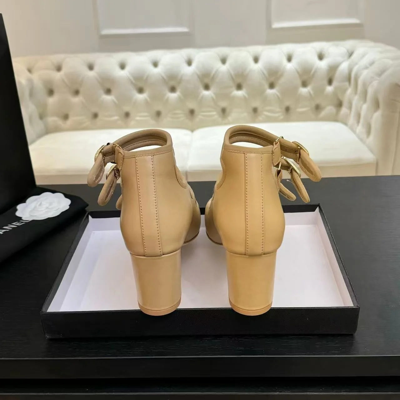 Chanel 2026 Buckle Straps Pump 70mm Sheepskin
