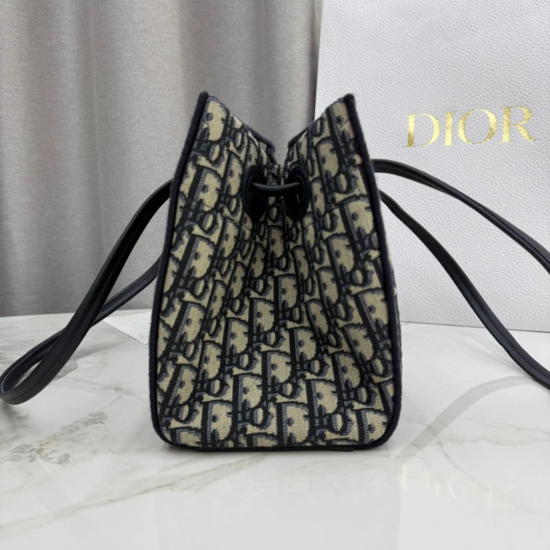 Dior 2026 Promenade Bag 27cm Canvas Suede Leather