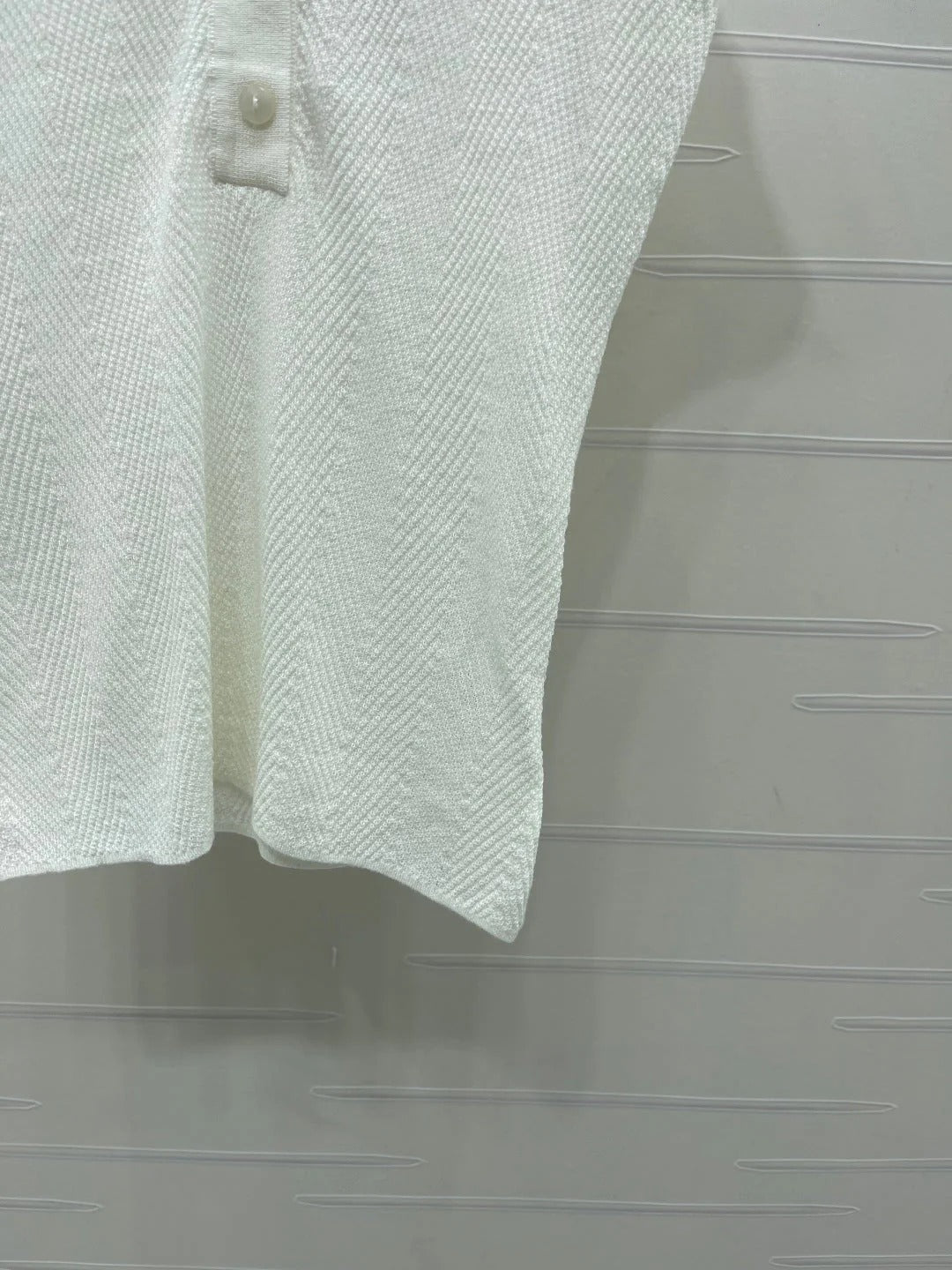 Chanel 2026 Collared Knit Short-Sleeve Shirt Tencel 677741