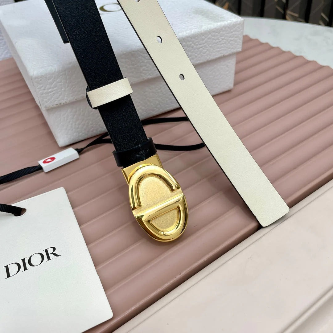 Dior 2026 Montaigne Reversible Belt 2.0cm Smooth Cowhide Leather