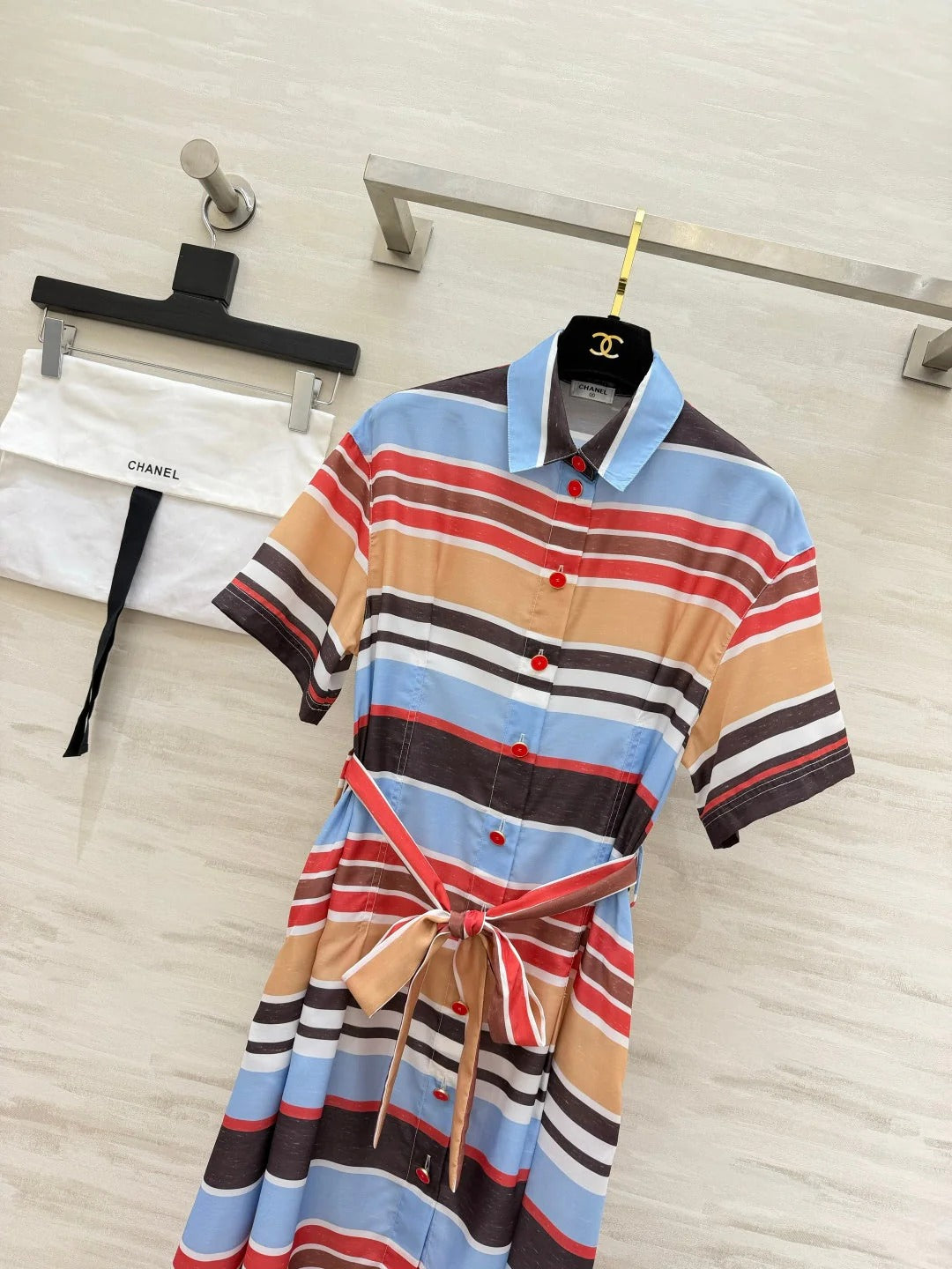 Chanel 2026 Midi Dress Multicolor Cotton 398764