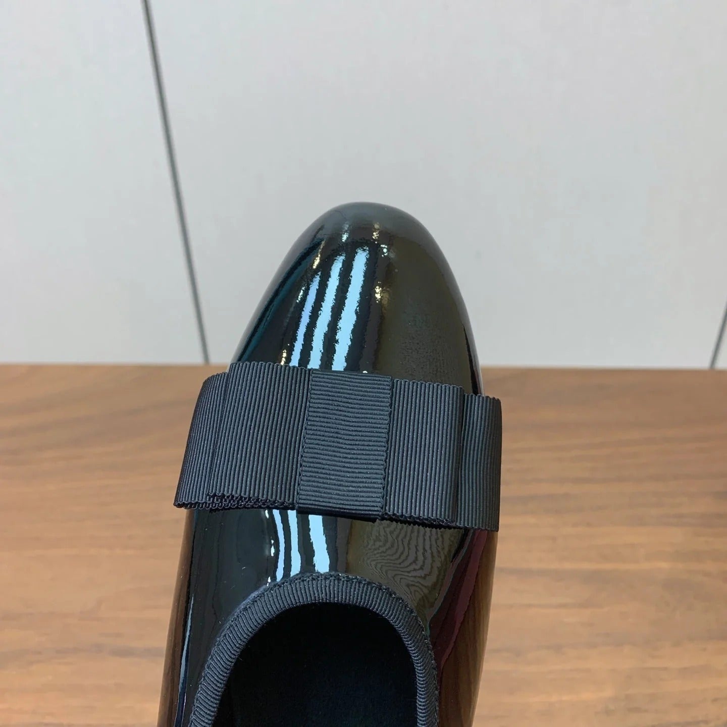 Loro Piana 2026 Bow Ballet Flat Patent Leather And Fabric 935158