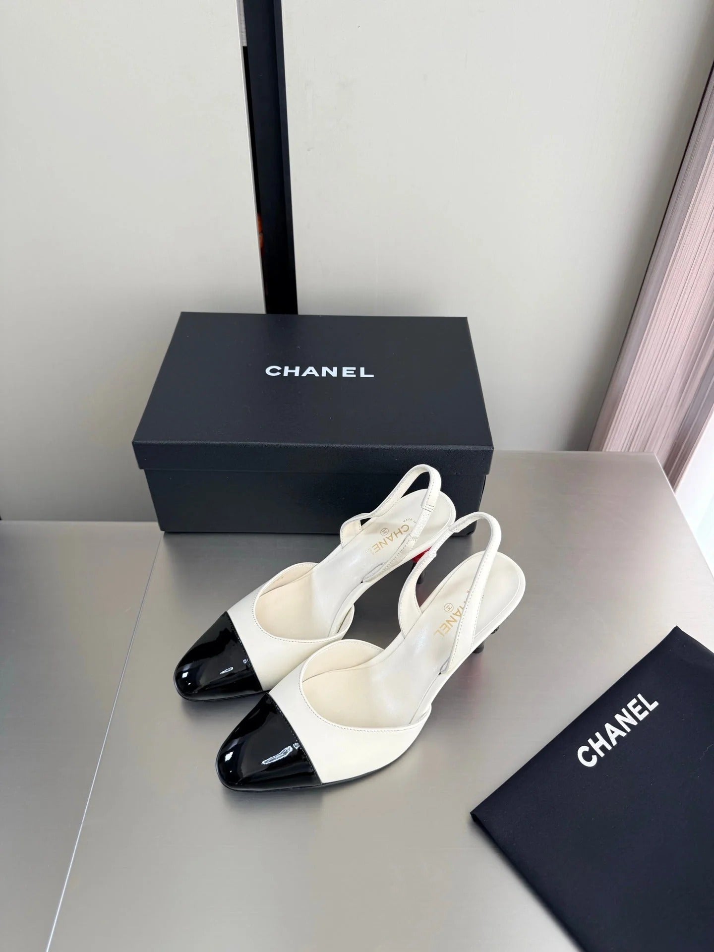 Chanel 2026 Little Red Apple Heel Slingback 85mm Lambskin 929465