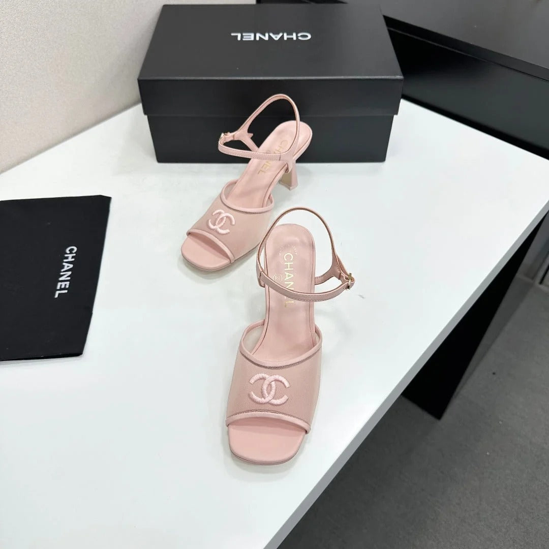 Chanel 2026 Sandals 70mm Mesh Lambskin 926435