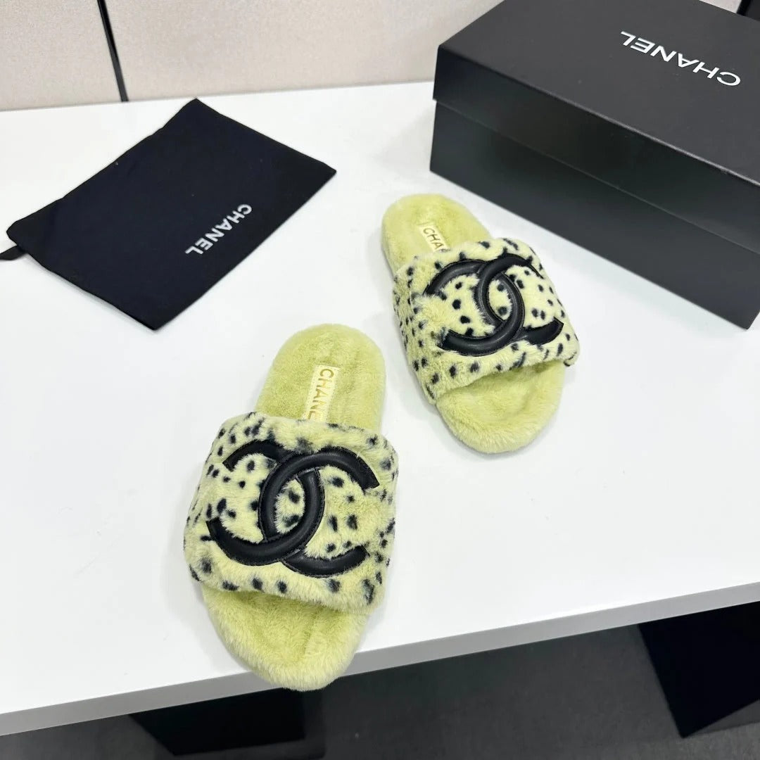 Chanel 2026 Polka Dot Pattern Sandals Wool 985906