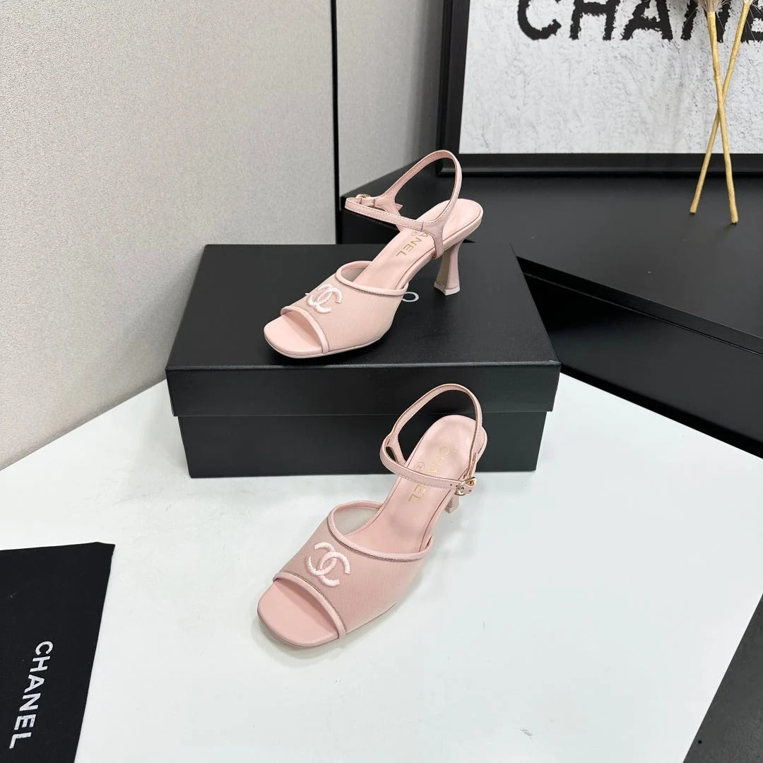 Chanel 2026 Sandals 70mm Mesh Lambskin 926435