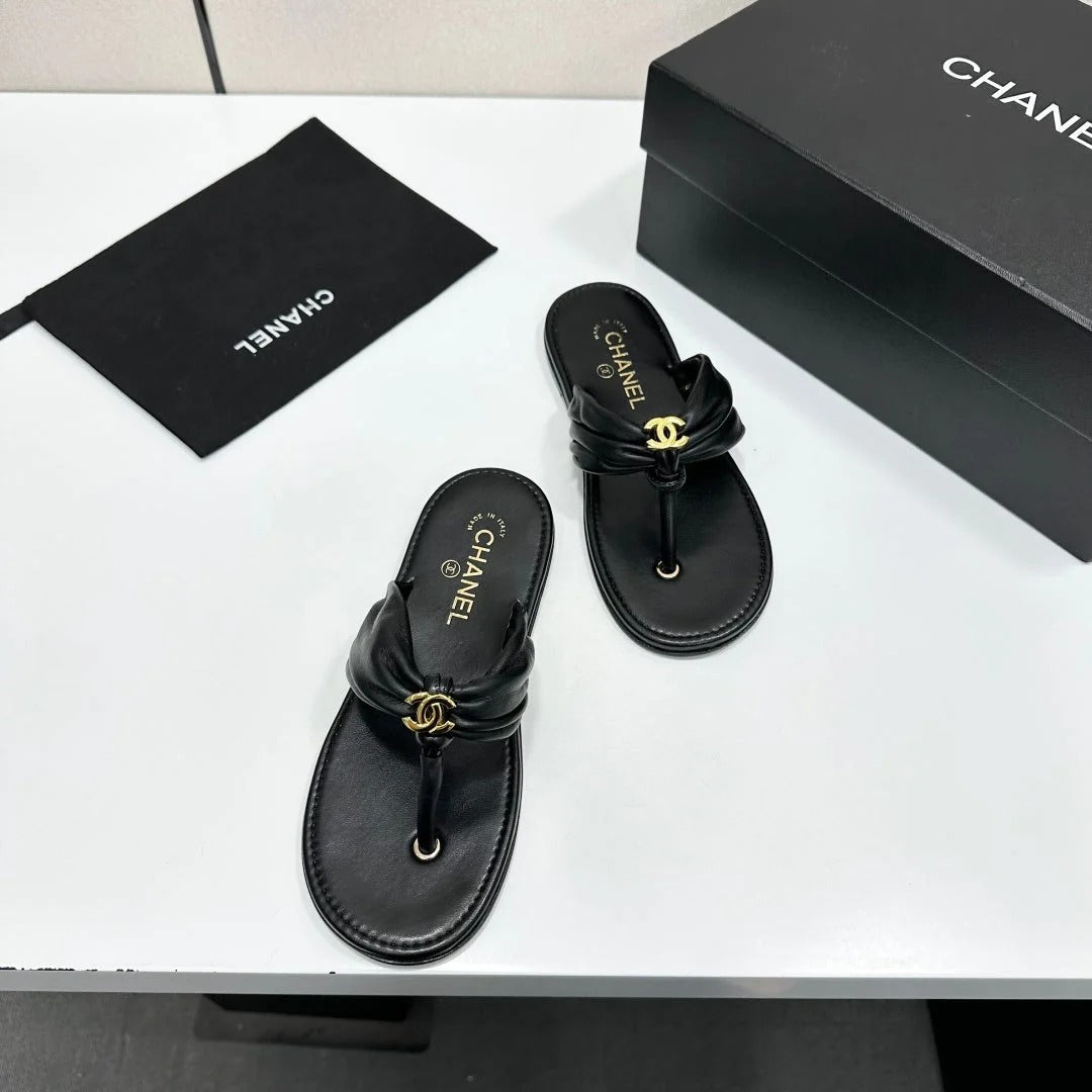 Chanel 2026 Thong Sandals Sheepskin 928636