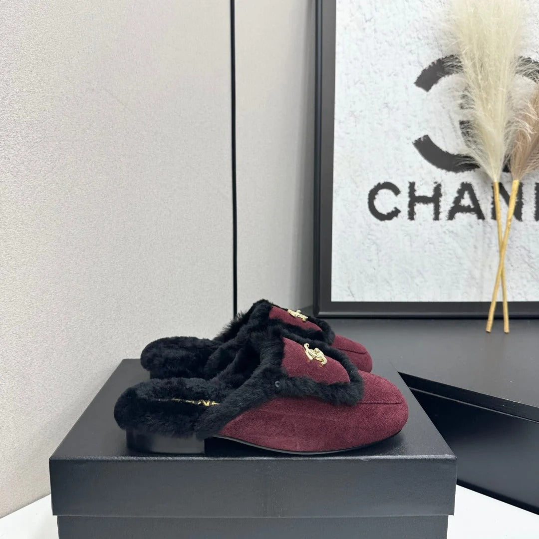 Chanel 2026 Double C Mule Suede Cowhide 985898