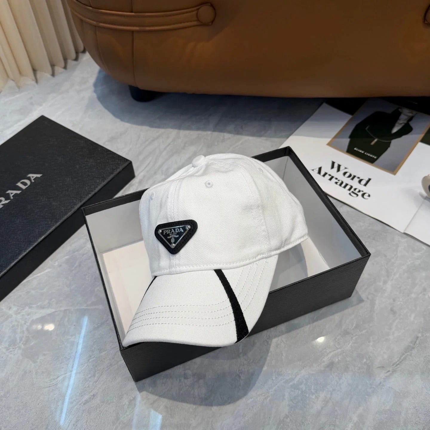 Prada Cotton Baseball Cap 413158
