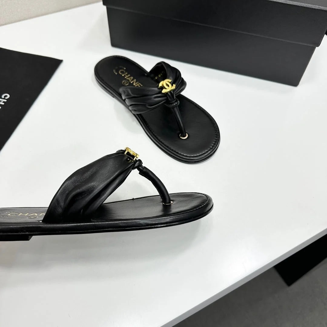 Chanel 2026 Thong Sandals Sheepskin 928636