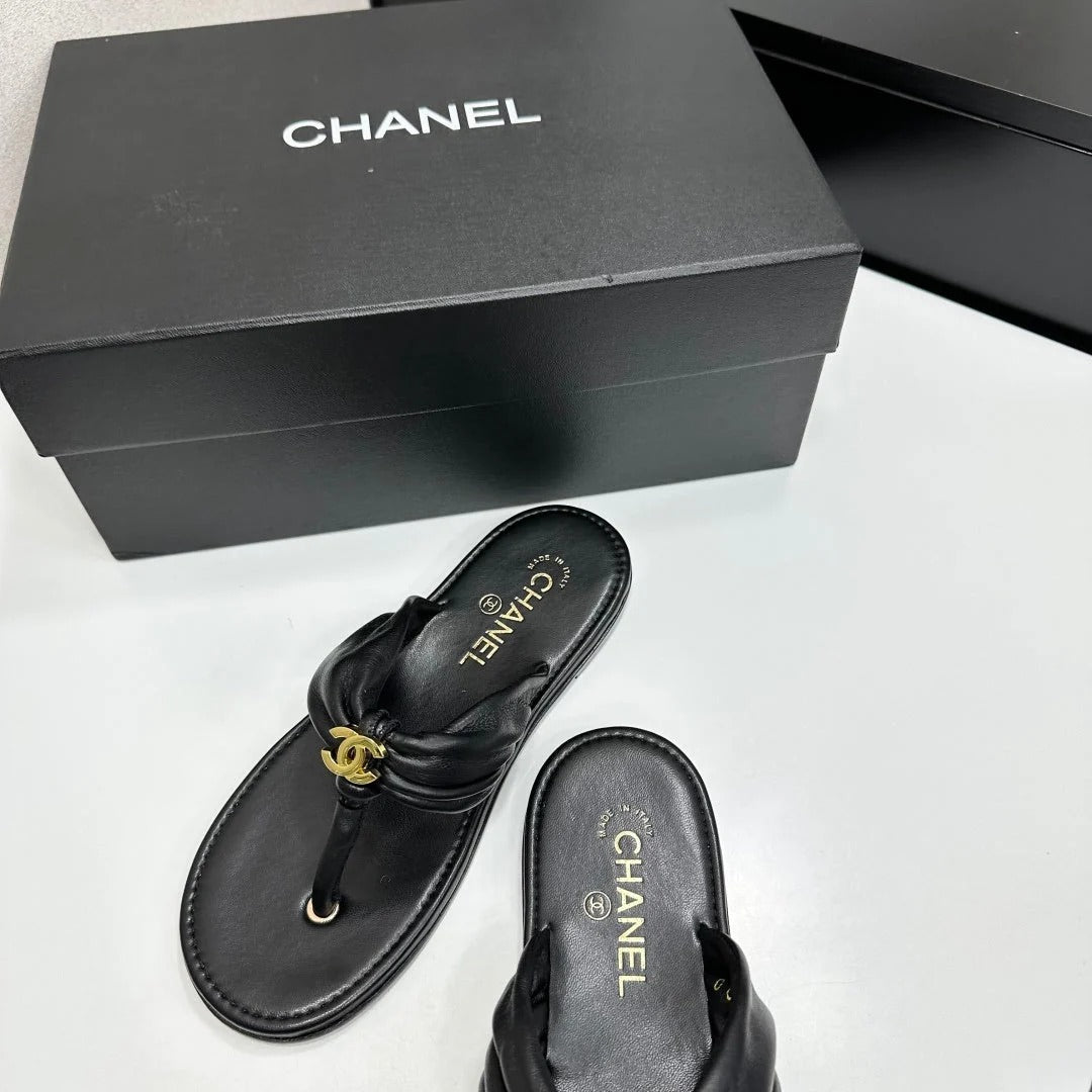 Chanel 2026 Thong Sandals Sheepskin 928636