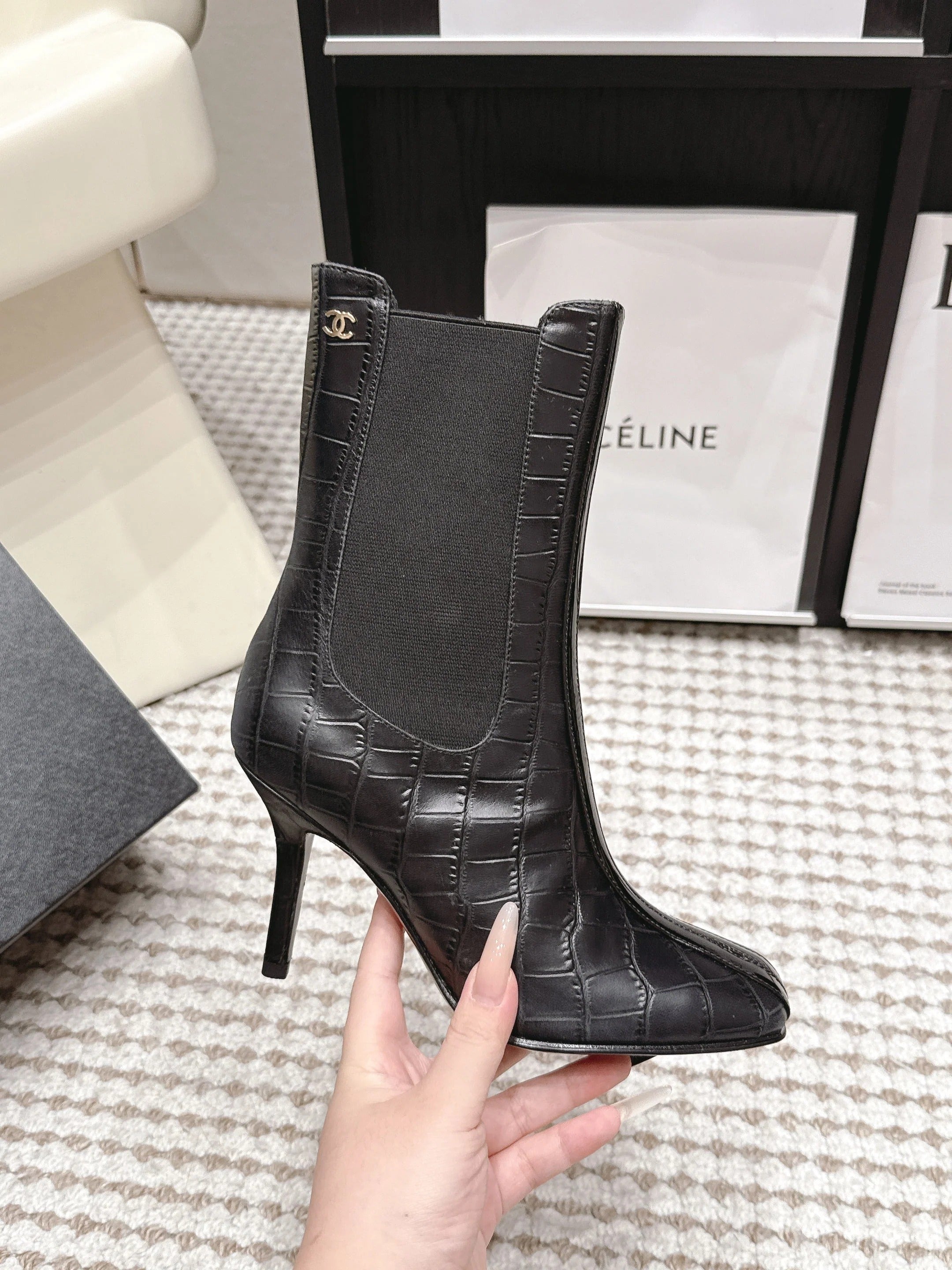 Chanel 2026 Boots 85mm Patent Calfskin 930660