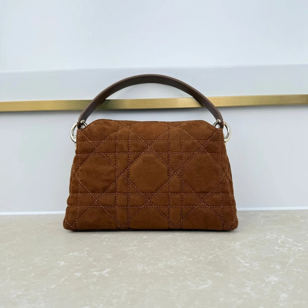 Dior 2026 Adiorable Top Handle Bag 22.5cm Suede Lambskin 166137