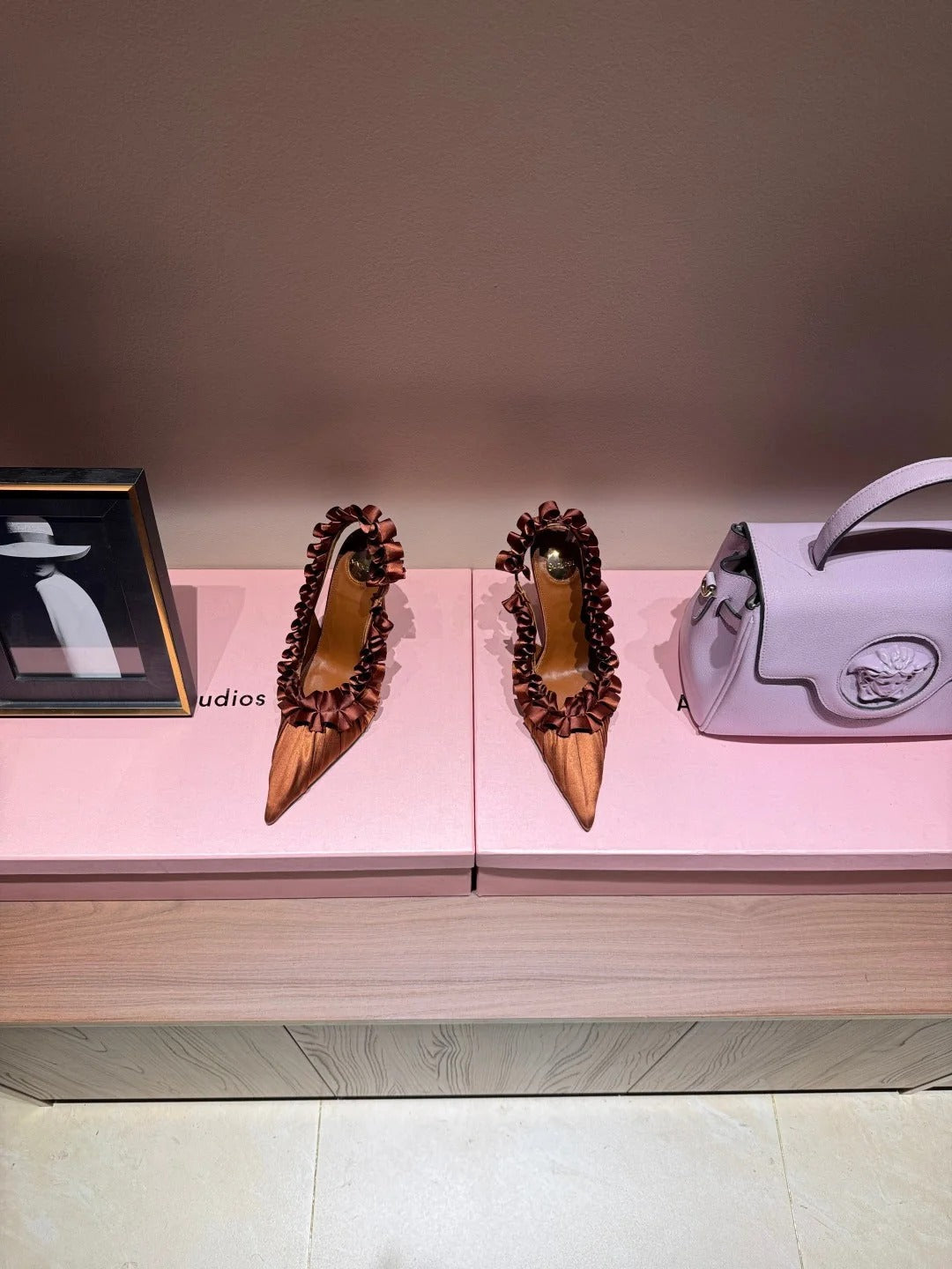 YSL 2026 Madeleine Slingback 110mm Silk Leather