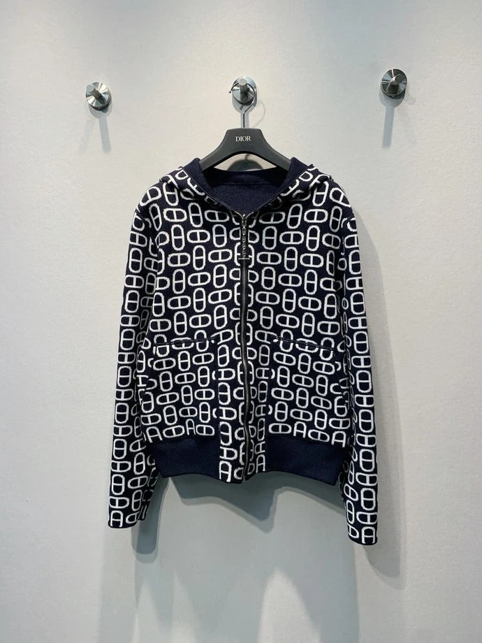 Hermes 2026 Hooded Cardigan Wool 413938