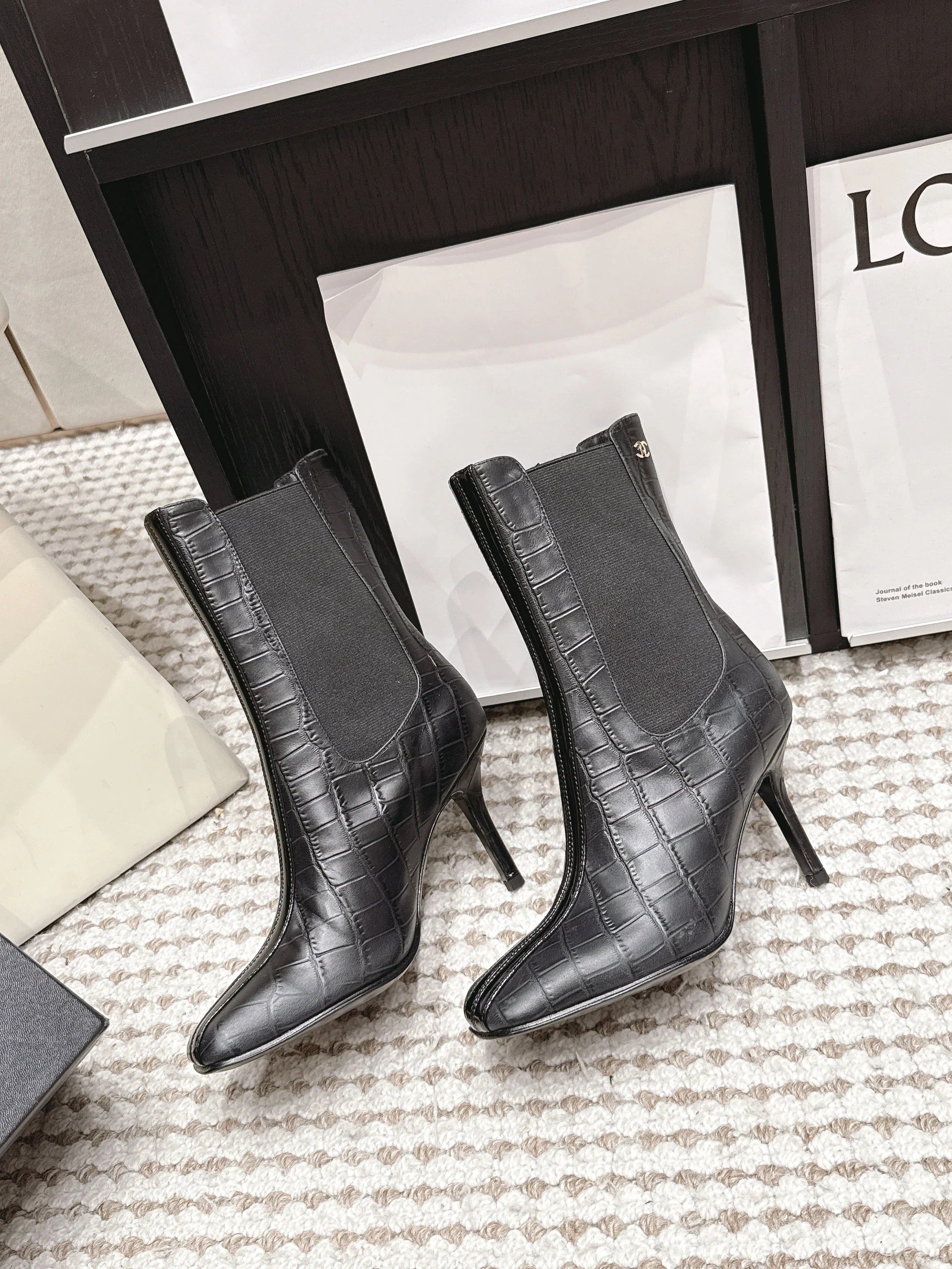 Chanel 2026 Boots 85mm Patent Calfskin 930660