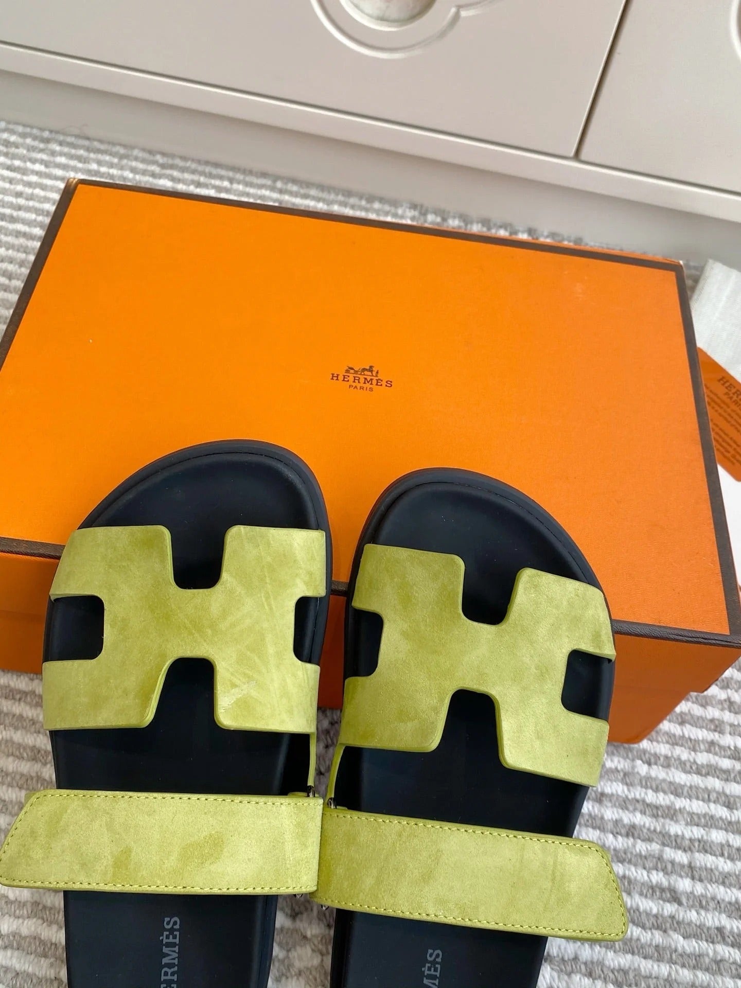 Hermes 2026 Chypre Sandal Suede 595828